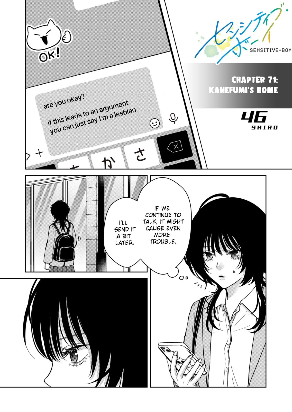 Sensitive Boy Chap 71 - Next Chap 72