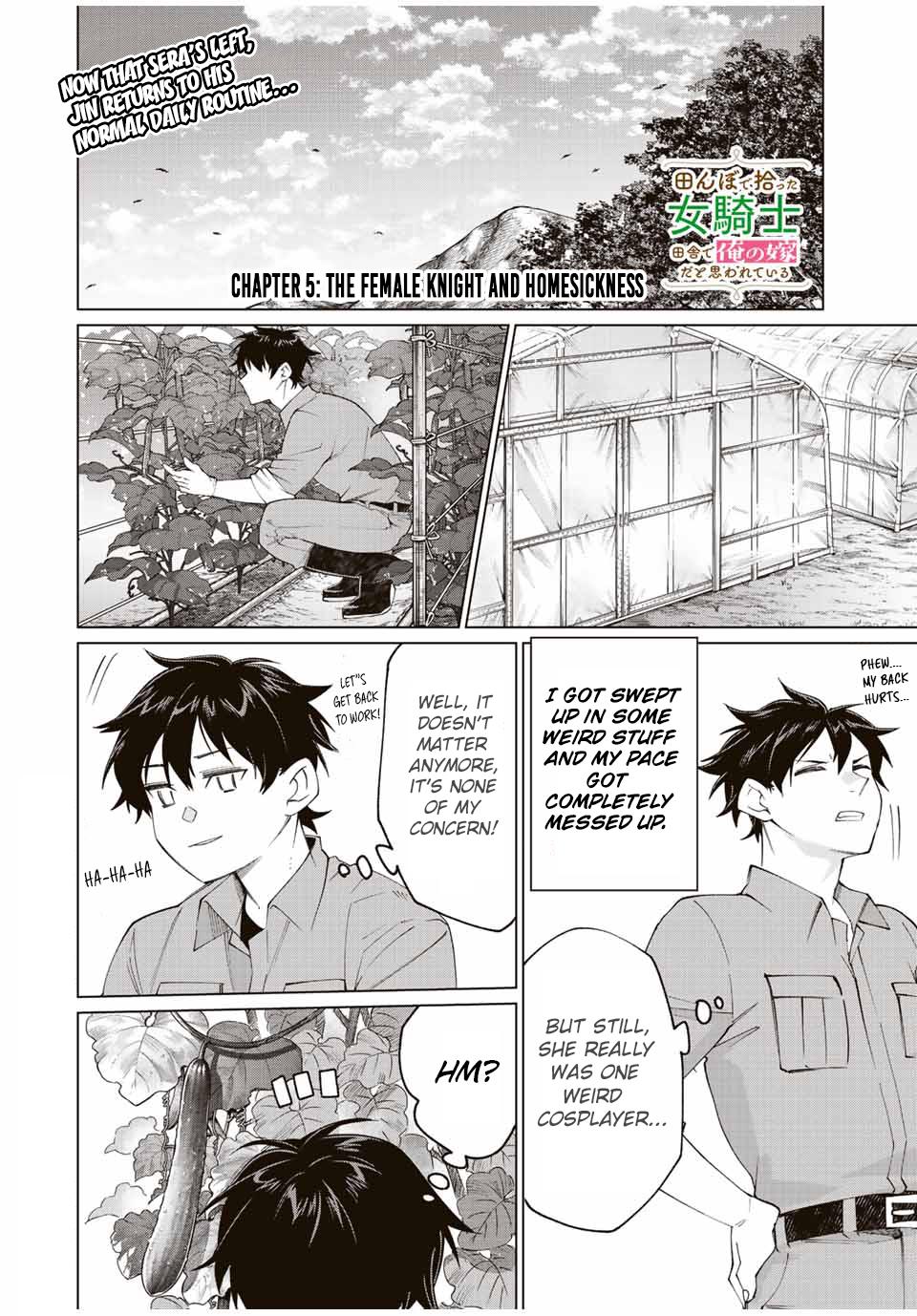 Tanbo de Hirotta Onna Kishi, Inaka de Ore no Yome dato Omowareteiru Chap 5 - Next Chap 6