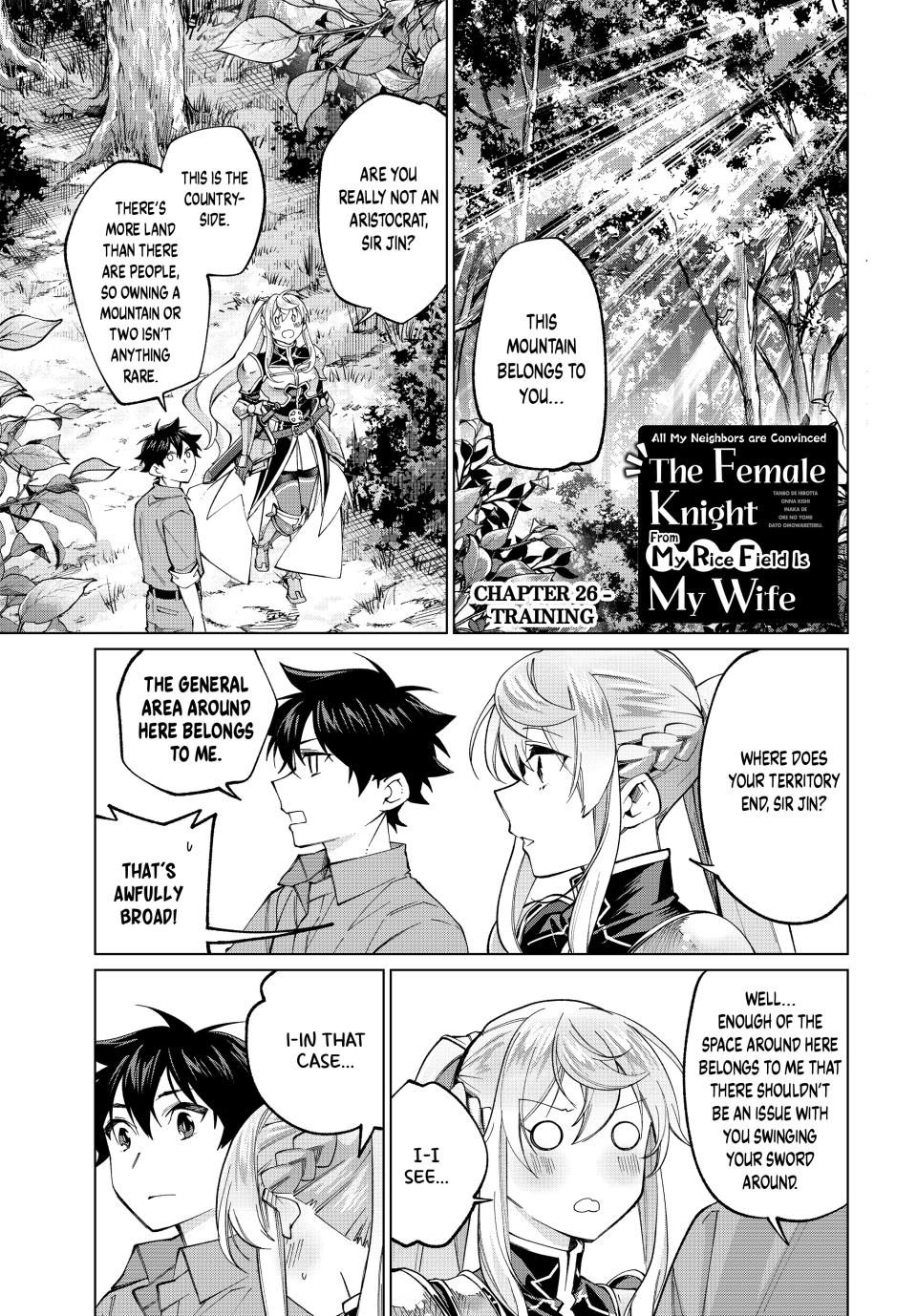 Tanbo de Hirotta Onna Kishi, Inaka de Ore no Yome dato Omowareteiru Chap 26 - Next Chap 27