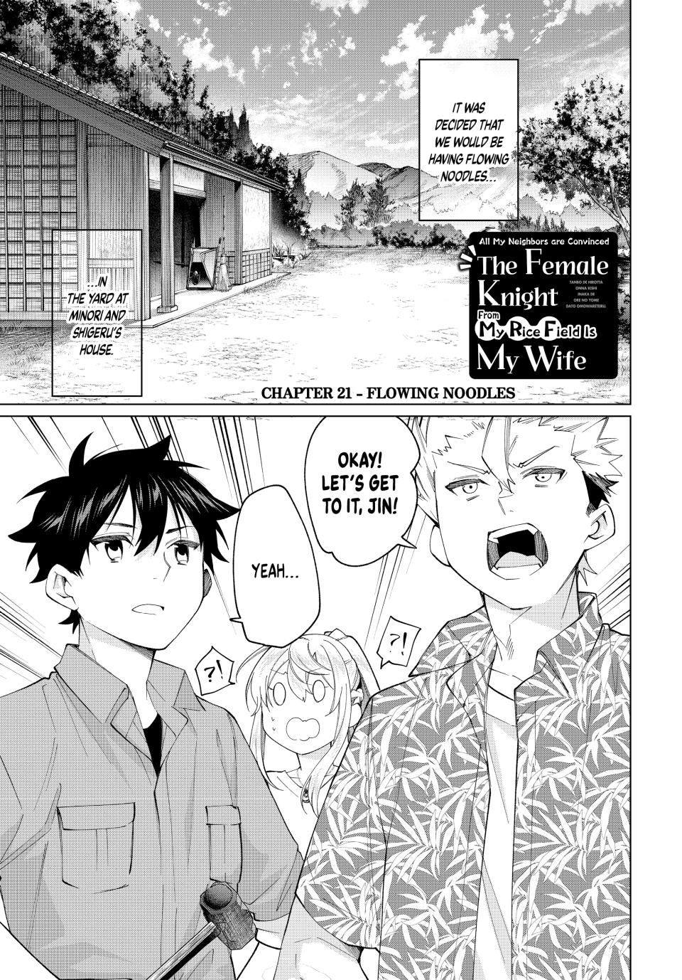 Tanbo de Hirotta Onna Kishi, Inaka de Ore no Yome dato Omowareteiru Chap 21 - Next Chap 22