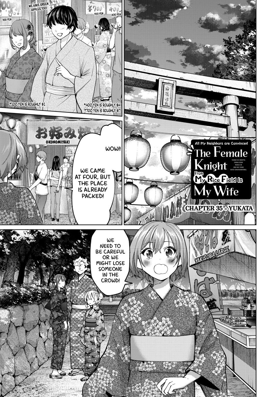 Tanbo de Hirotta Onna Kishi, Inaka de Ore no Yome dato Omowareteiru Chap 35 - Next Chap 36
