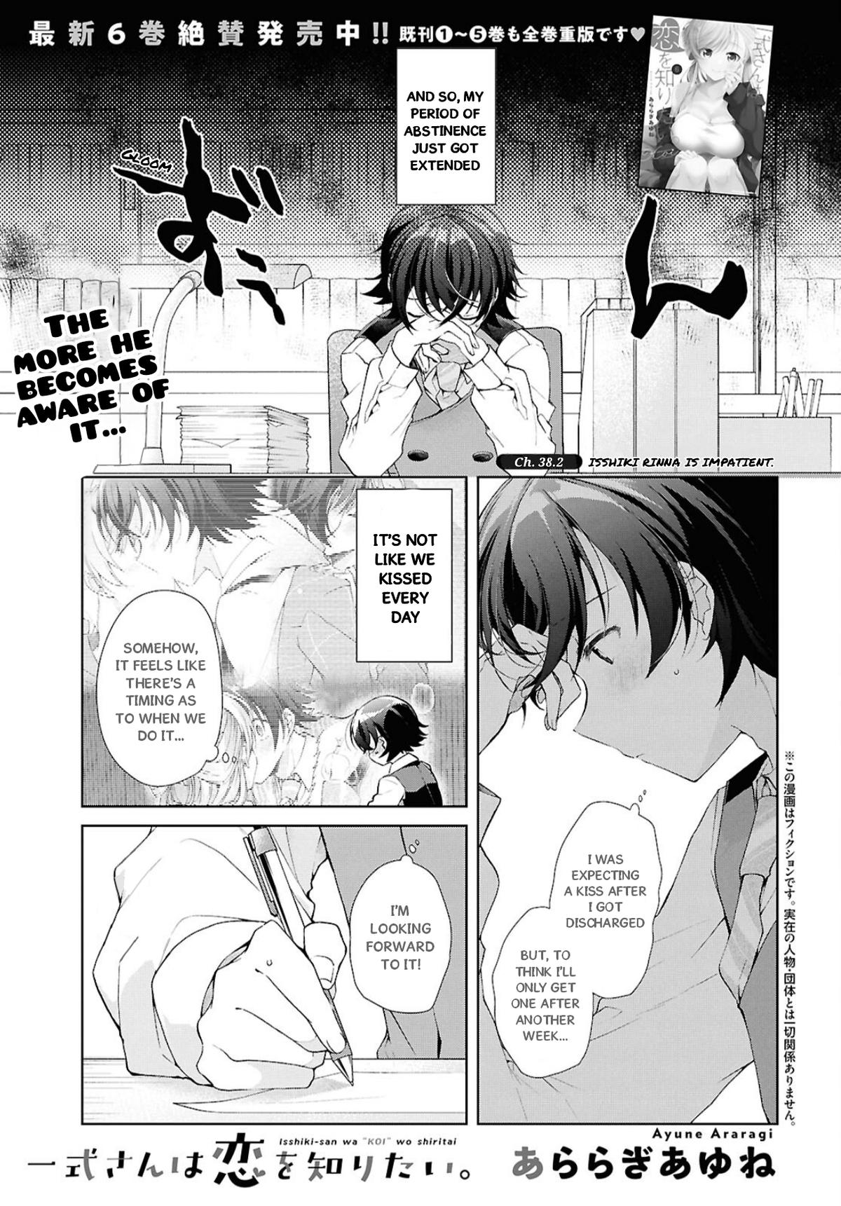 Isshiki-san wa Koi wo Shiritai. Chap 38.2 - Next Chap 39.2
