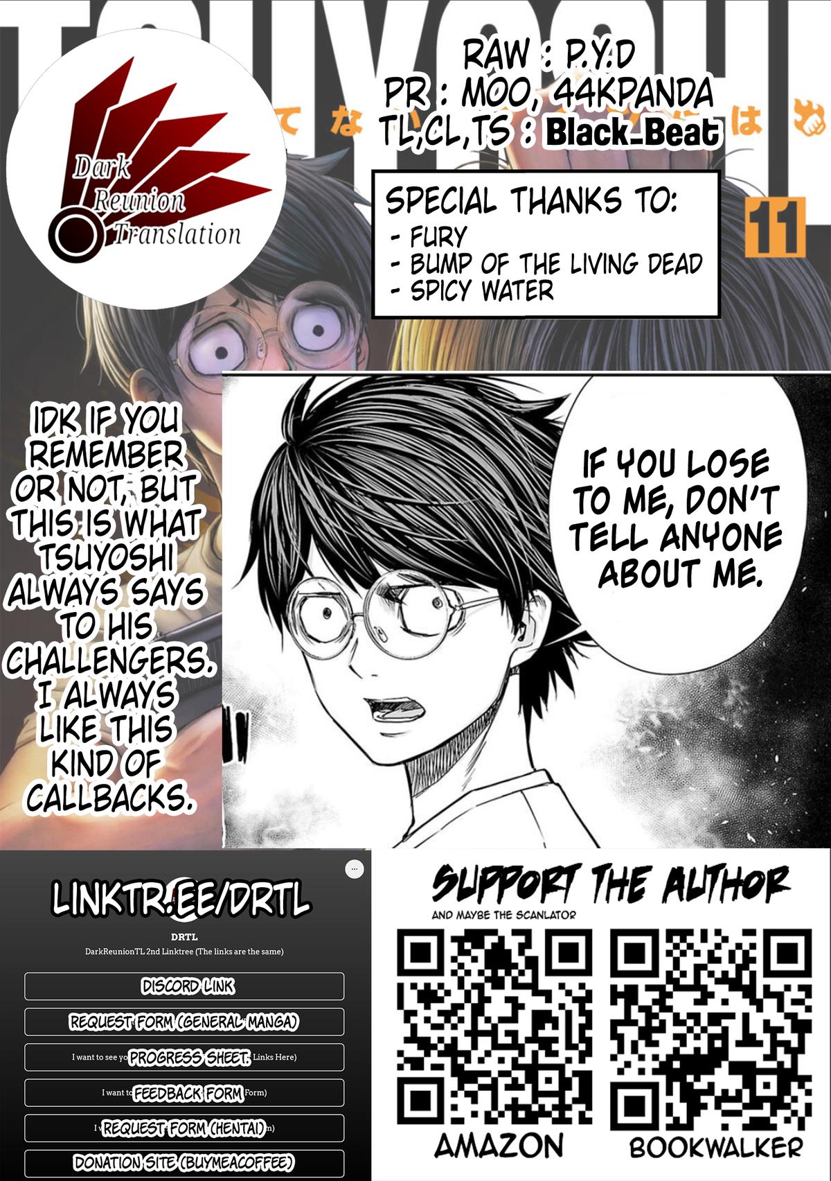 Tsuyoshi: Daremo Katenai, Aitsu ni wa Chap 119 - Next Chap 120