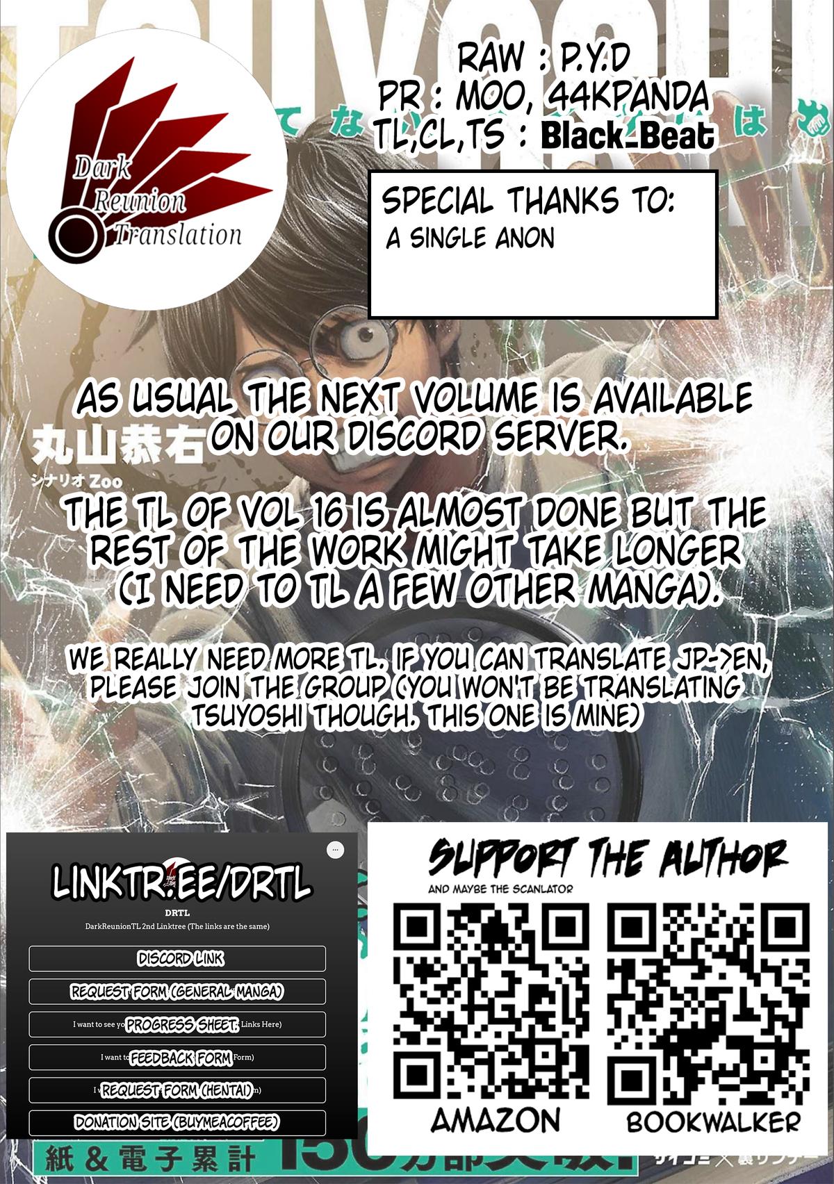 Tsuyoshi: Daremo Katenai, Aitsu ni wa Chap 154 - Next Chap 155