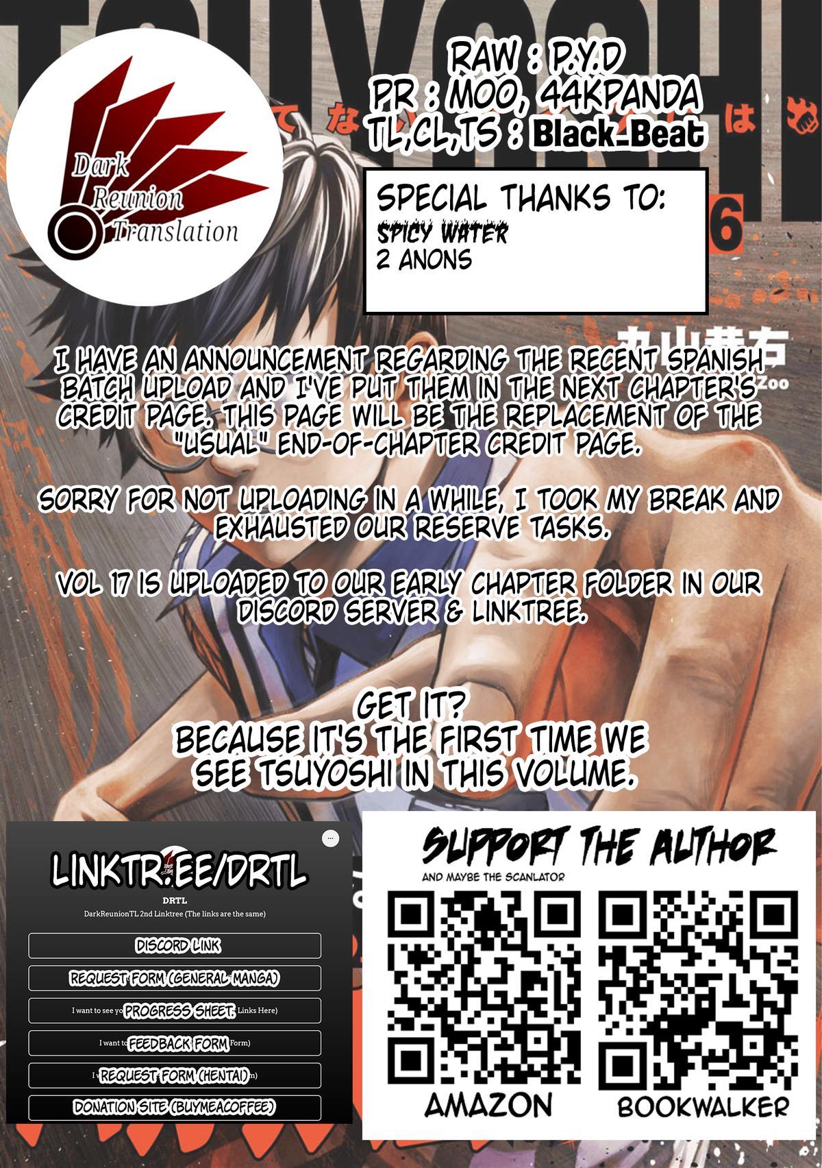 Tsuyoshi: Daremo Katenai, Aitsu ni wa Chap 174 - Next Chap 175