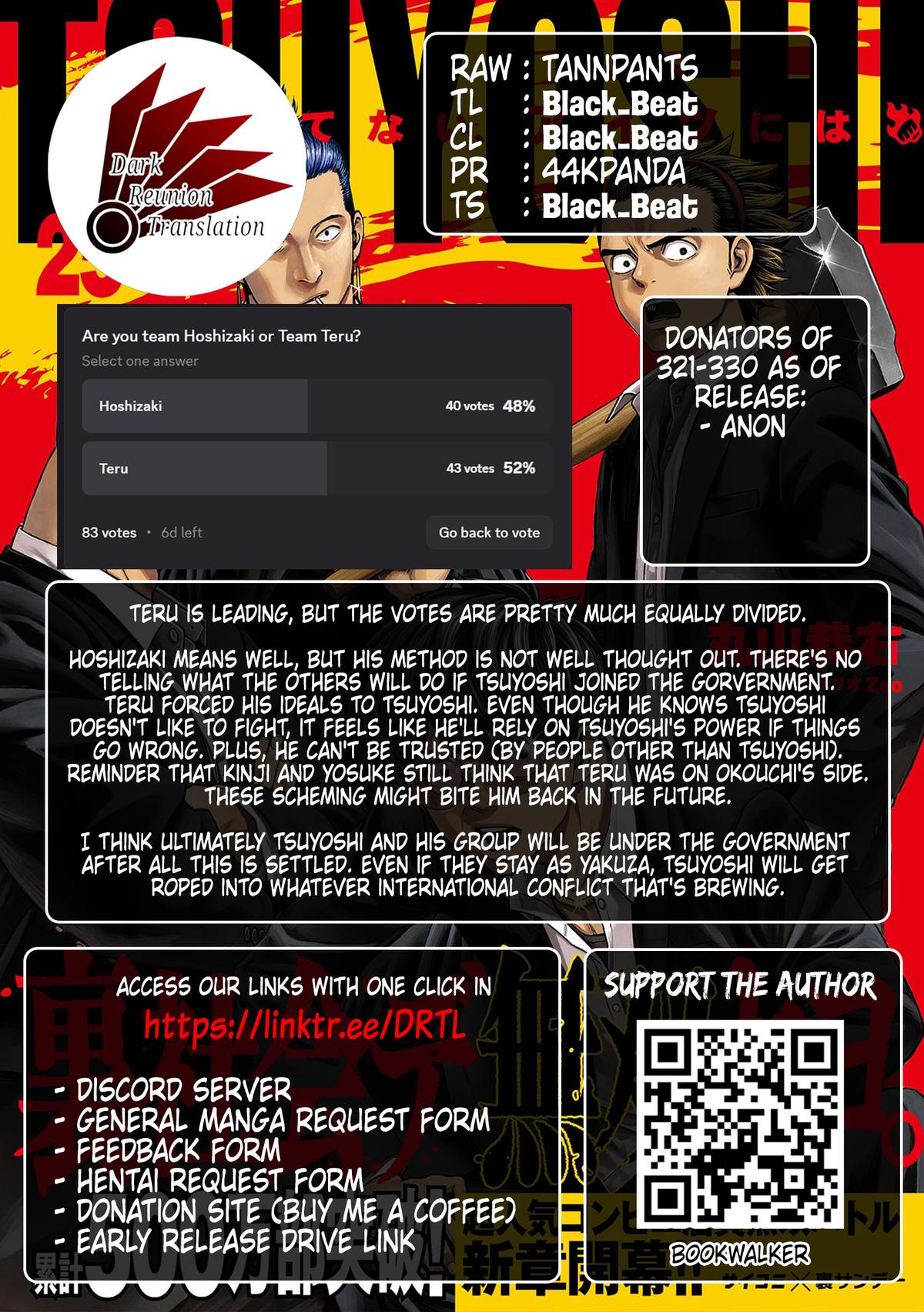 Tsuyoshi: Daremo Katenai, Aitsu ni wa Chap 325 - Next Chap 326