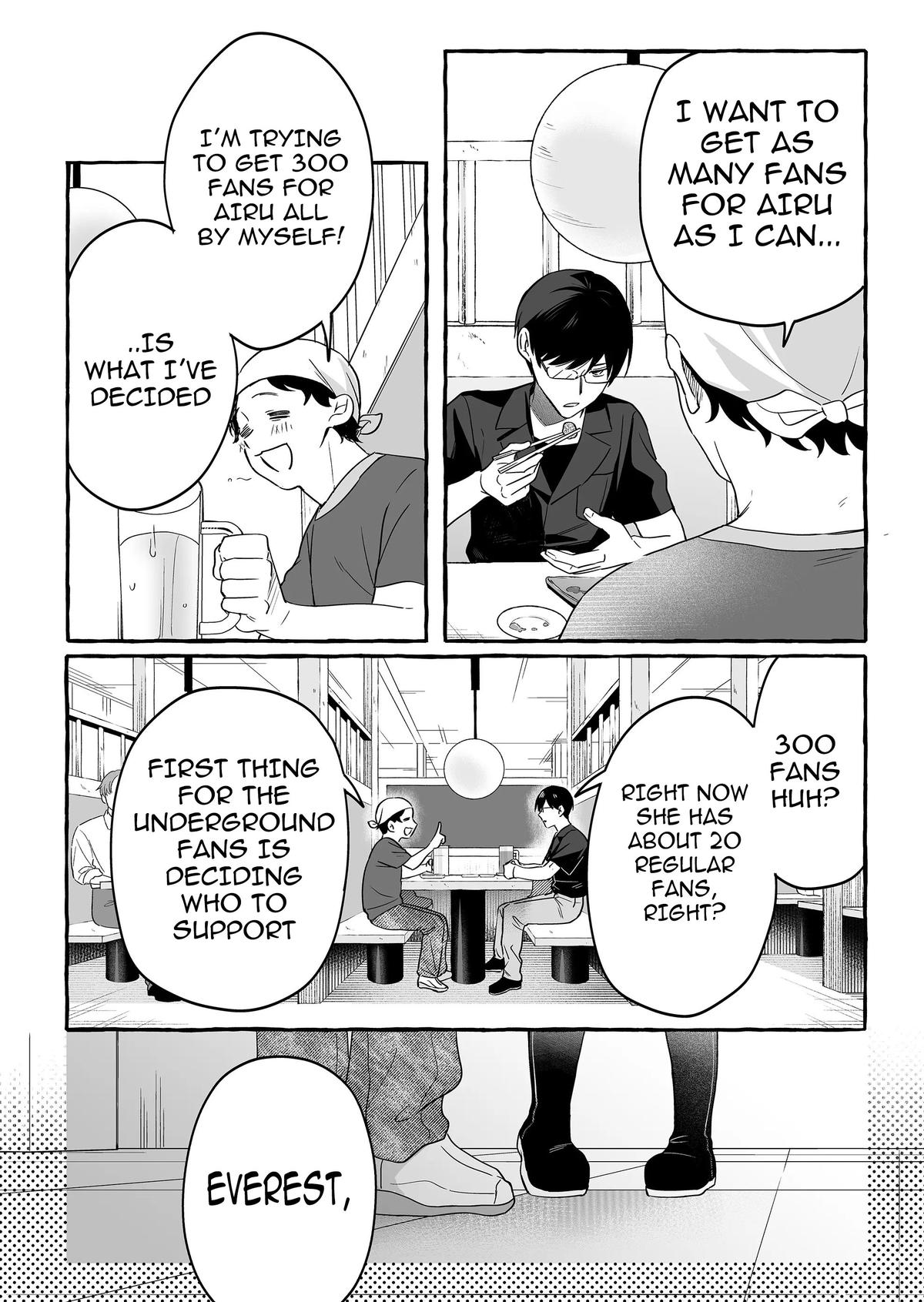 Damedol to Sekai ni Hitori dake no Fan Chap 23 - Next Chap 24