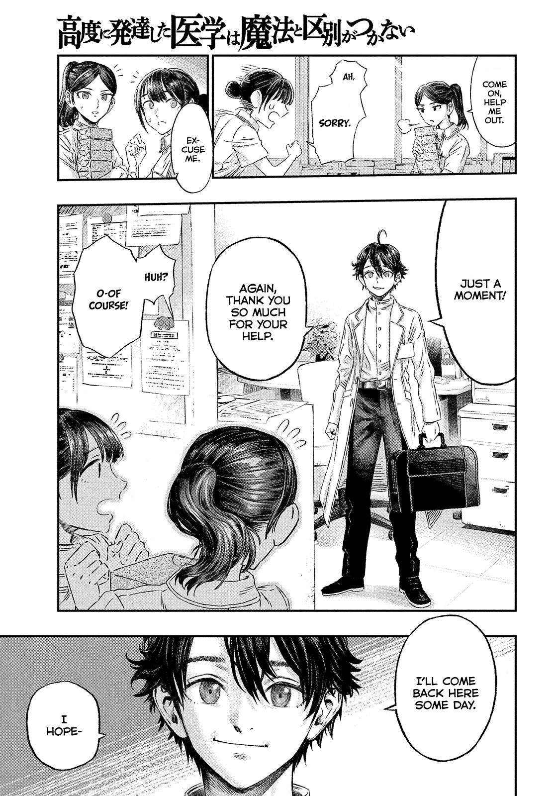 Koudou ni Hattatsu Shita Igaku wa Mahou to Kubetsu ga Tsukanai Chap 1 - Next Chap 2