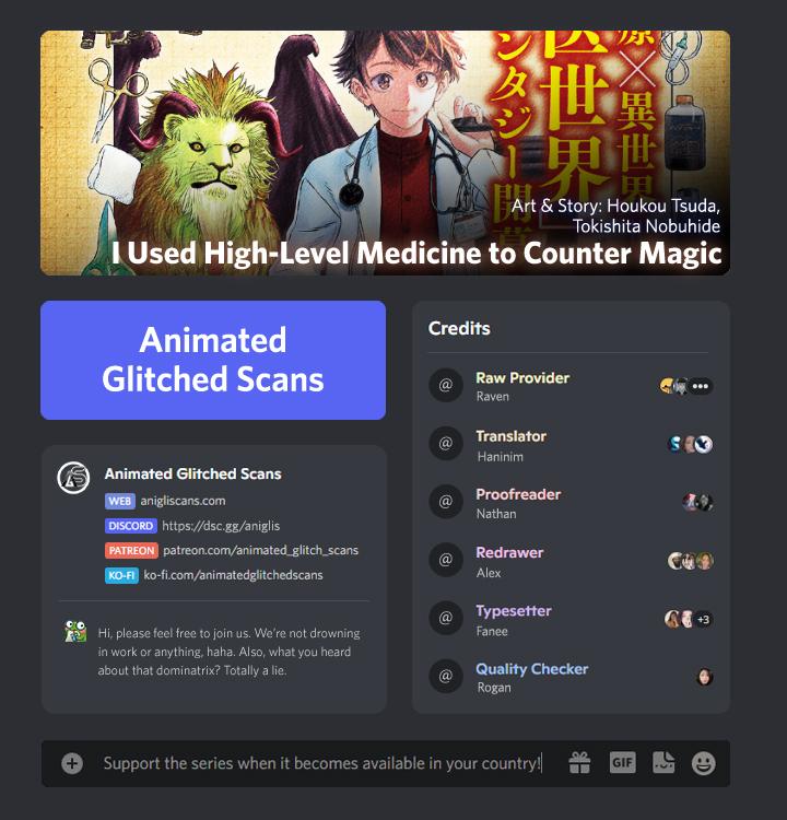 Koudou ni Hattatsu Shita Igaku wa Mahou to Kubetsu ga Tsukanai Chap 16 - Next Chap 17