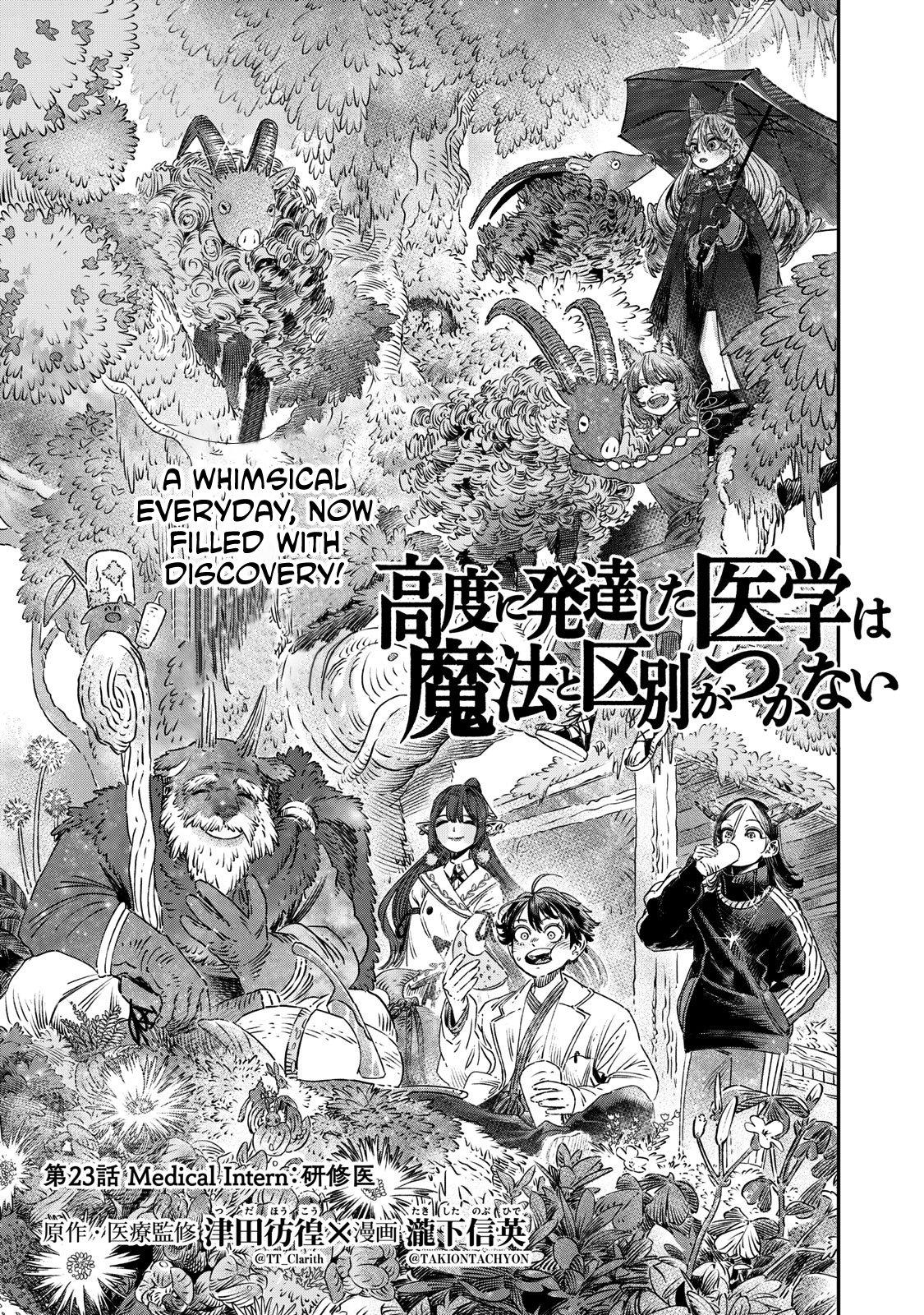 Koudou ni Hattatsu Shita Igaku wa Mahou to Kubetsu ga Tsukanai Chap 23 - Next Chap 24