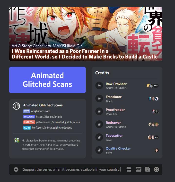 Isekai no Binbou Nouka ni Tenseishita node, Renga wo Tsukutte Shiro wo Tateru Koto ni Shimashita @comic Chap 24 - Next Chap 25