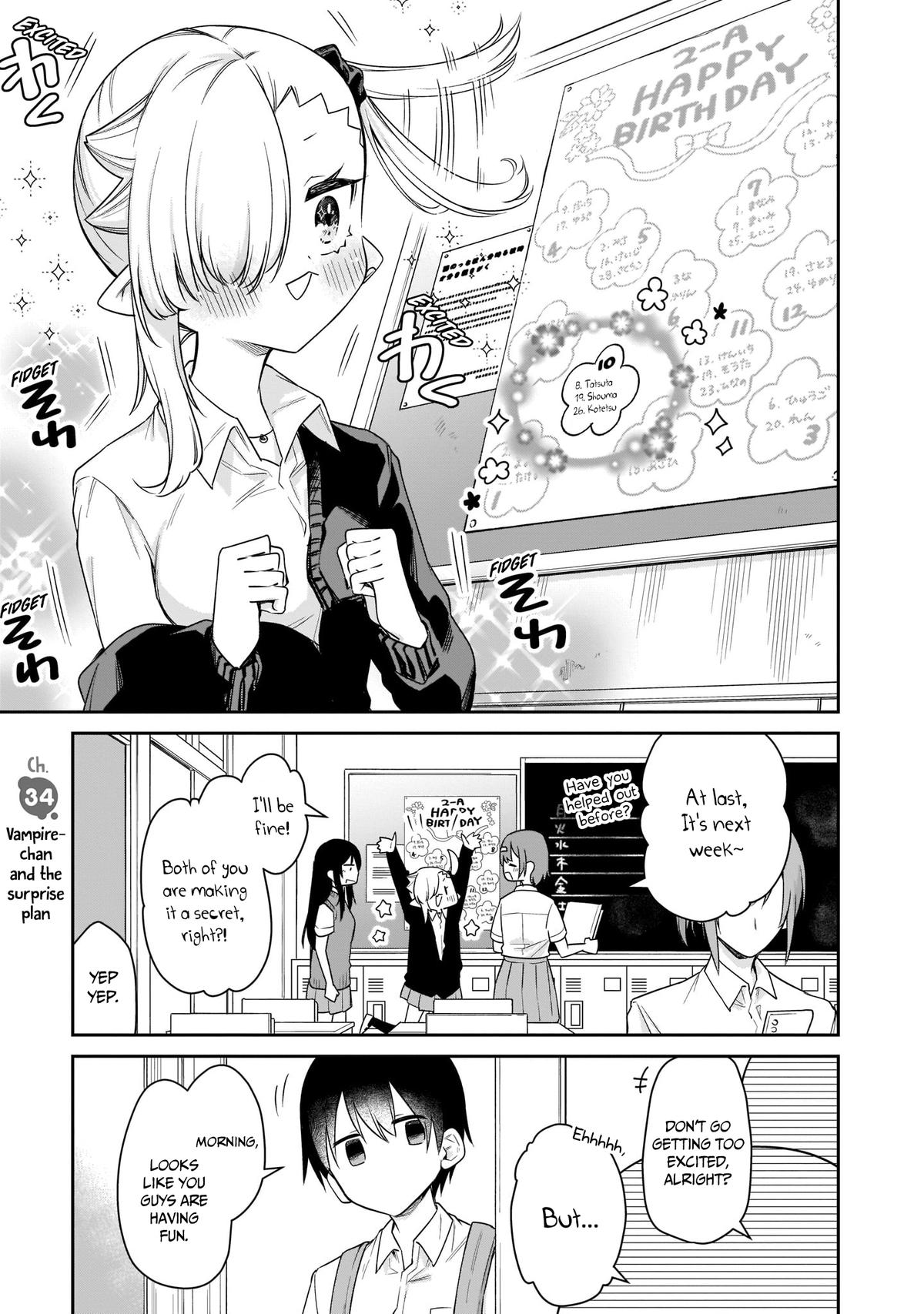 Chanto Suenai Kyuuketsuki-chan Chap 34 - Next Chap 35