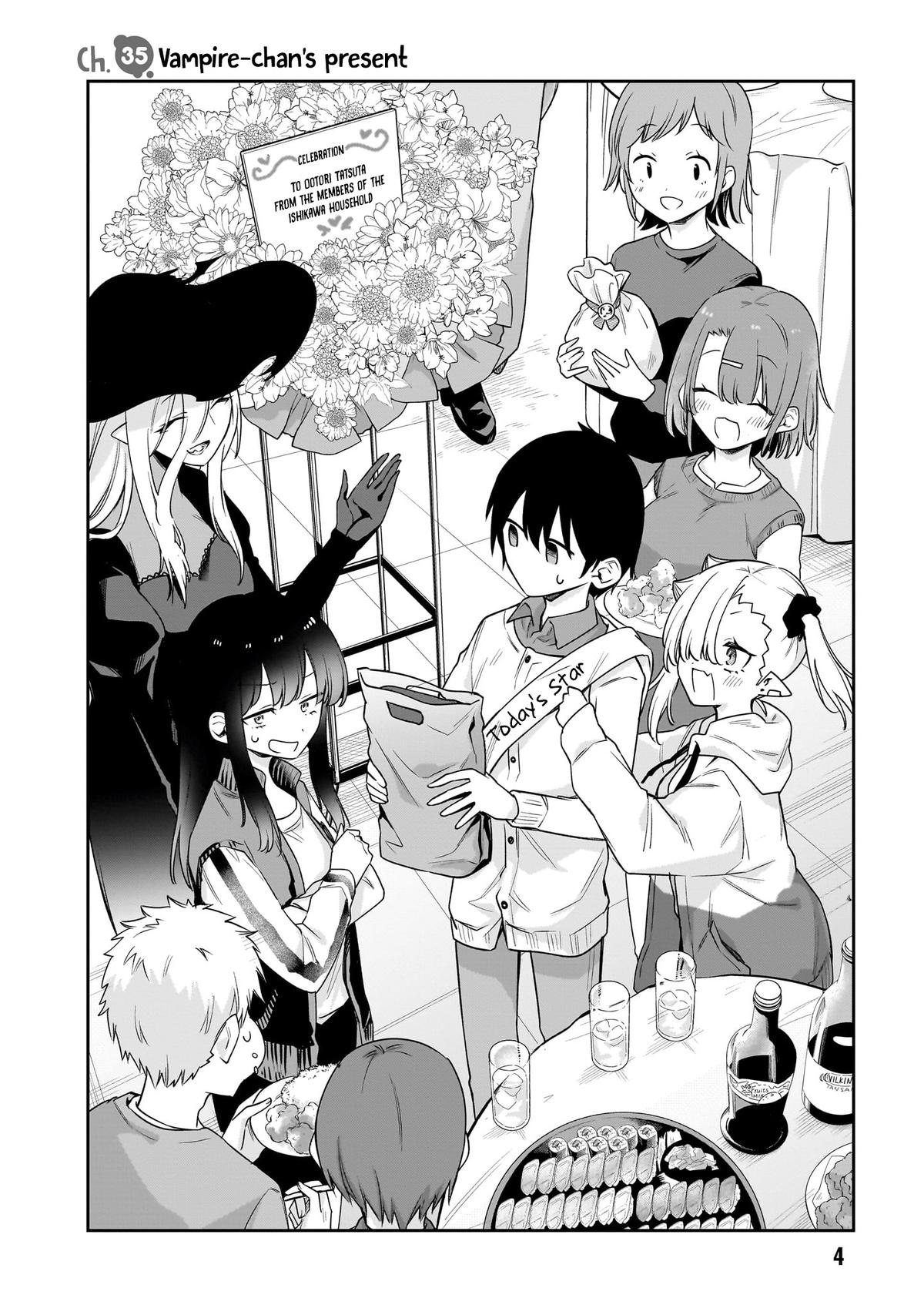 Chanto Suenai Kyuuketsuki-chan Chap 35 - Next Chap 36