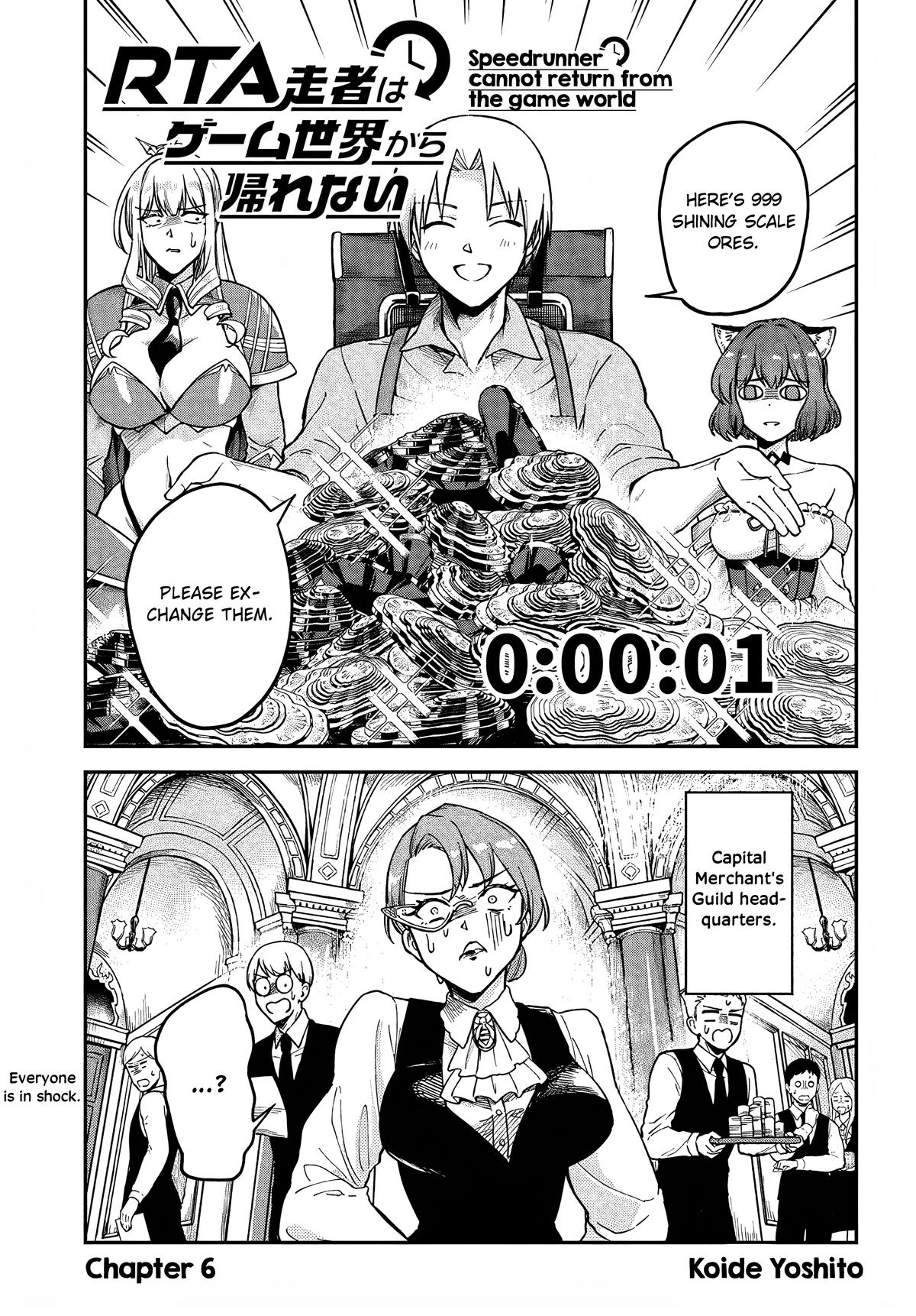 RTA Sousha wa Game Sekai kara Kaerenai Chap 6 - Next Chap 7