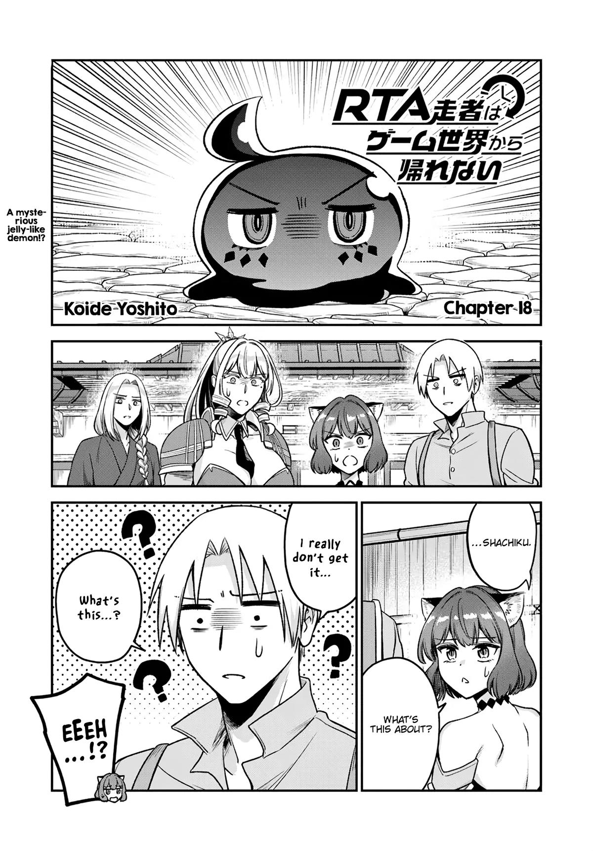 RTA Sousha wa Game Sekai kara Kaerenai Chap 18 - Next Chap 19