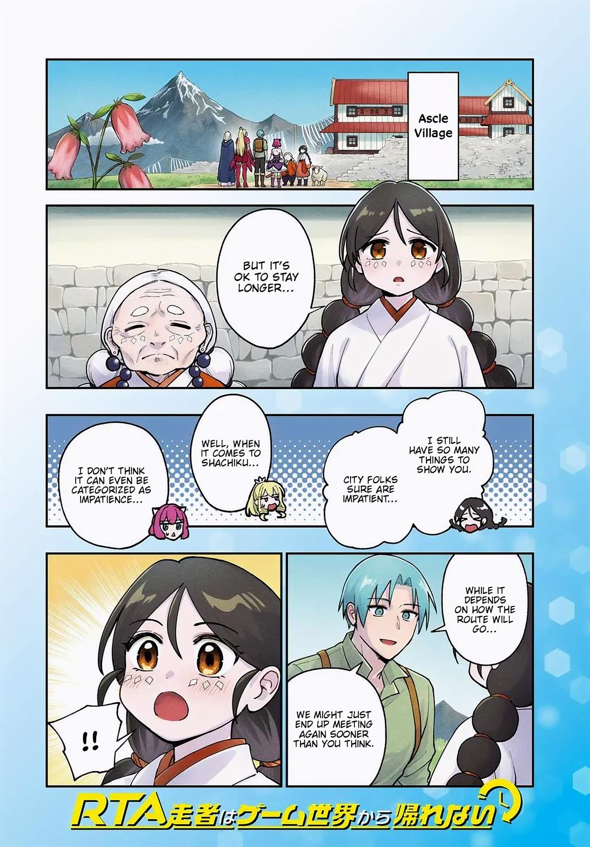 RTA Sousha wa Game Sekai kara Kaerenai Chap 19 - Next Chap 20