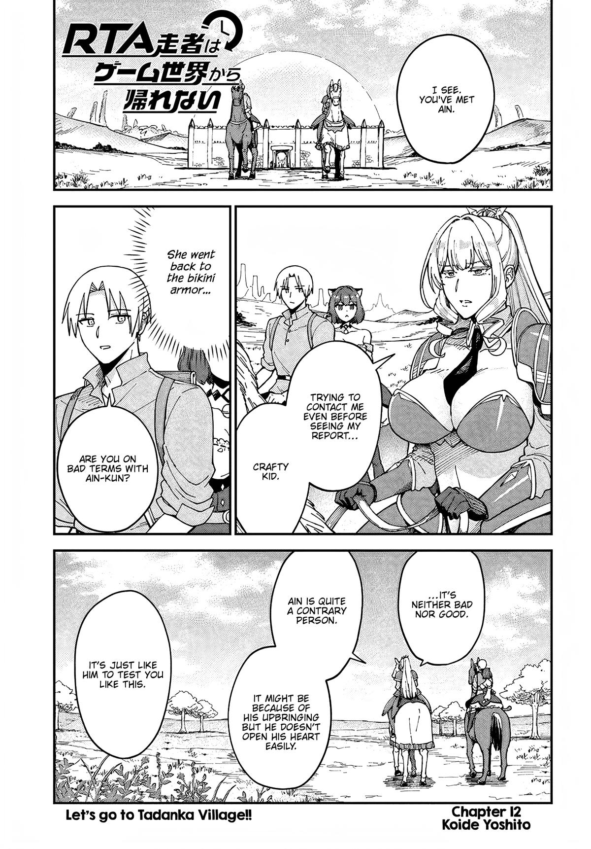 RTA Sousha wa Game Sekai kara Kaerenai Chap 12 - Next Chap 13