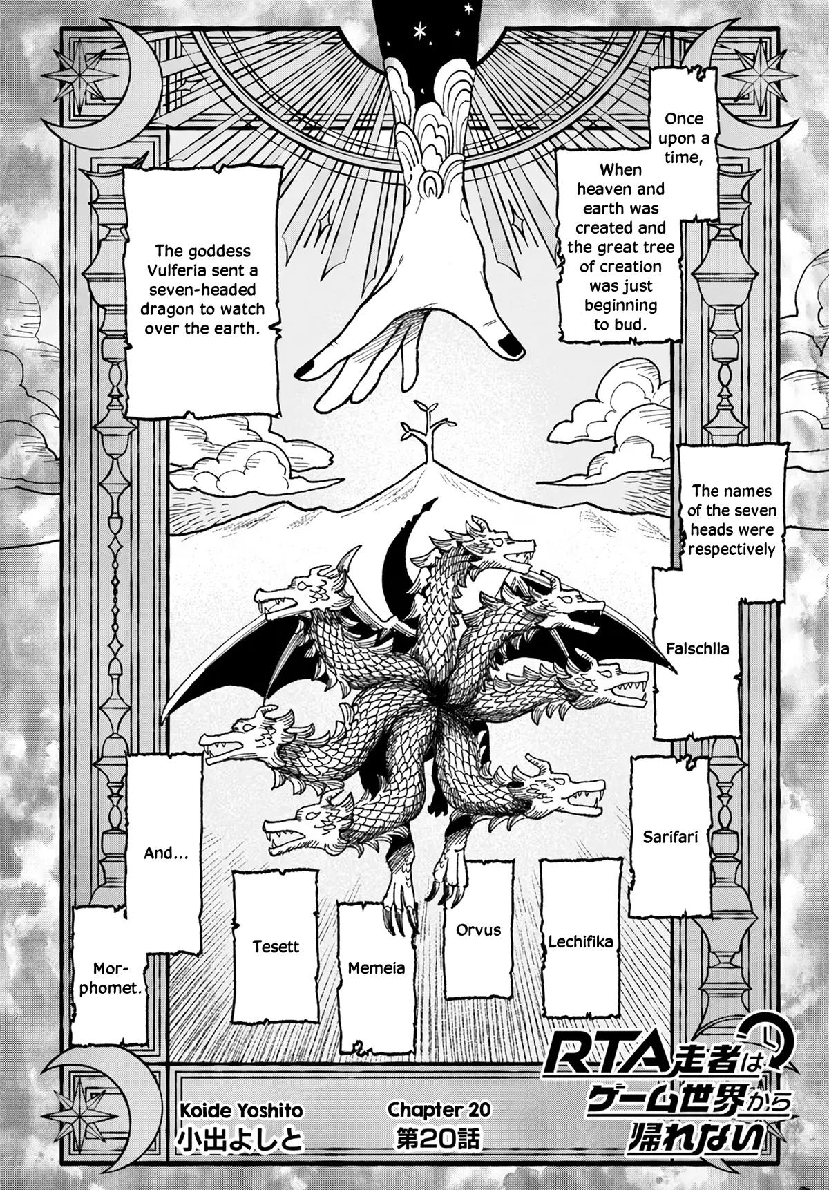 RTA Sousha wa Game Sekai kara Kaerenai Chap 20 - Next Chap 21