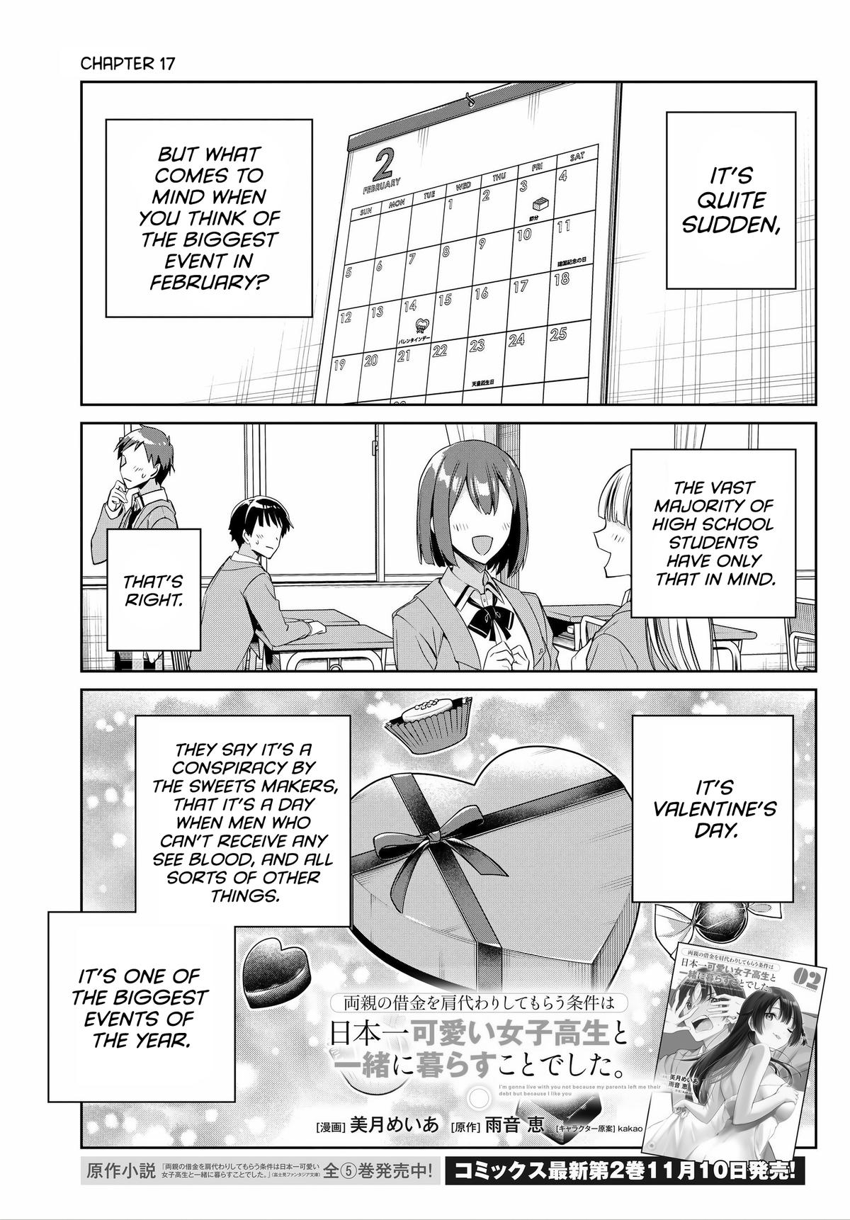 Ryoushin no Shakkin wo Katagawari shite Morau Jouken wa Nihonichi Kawaii Joshikousei to Issho ni Kurasu Koto deshita Chap 17 - Next Chap 18