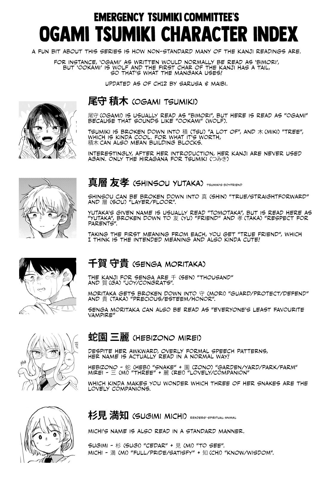 Ogami Tsumiki to Ki Nichijou. Chap 12 - Next Chap 13