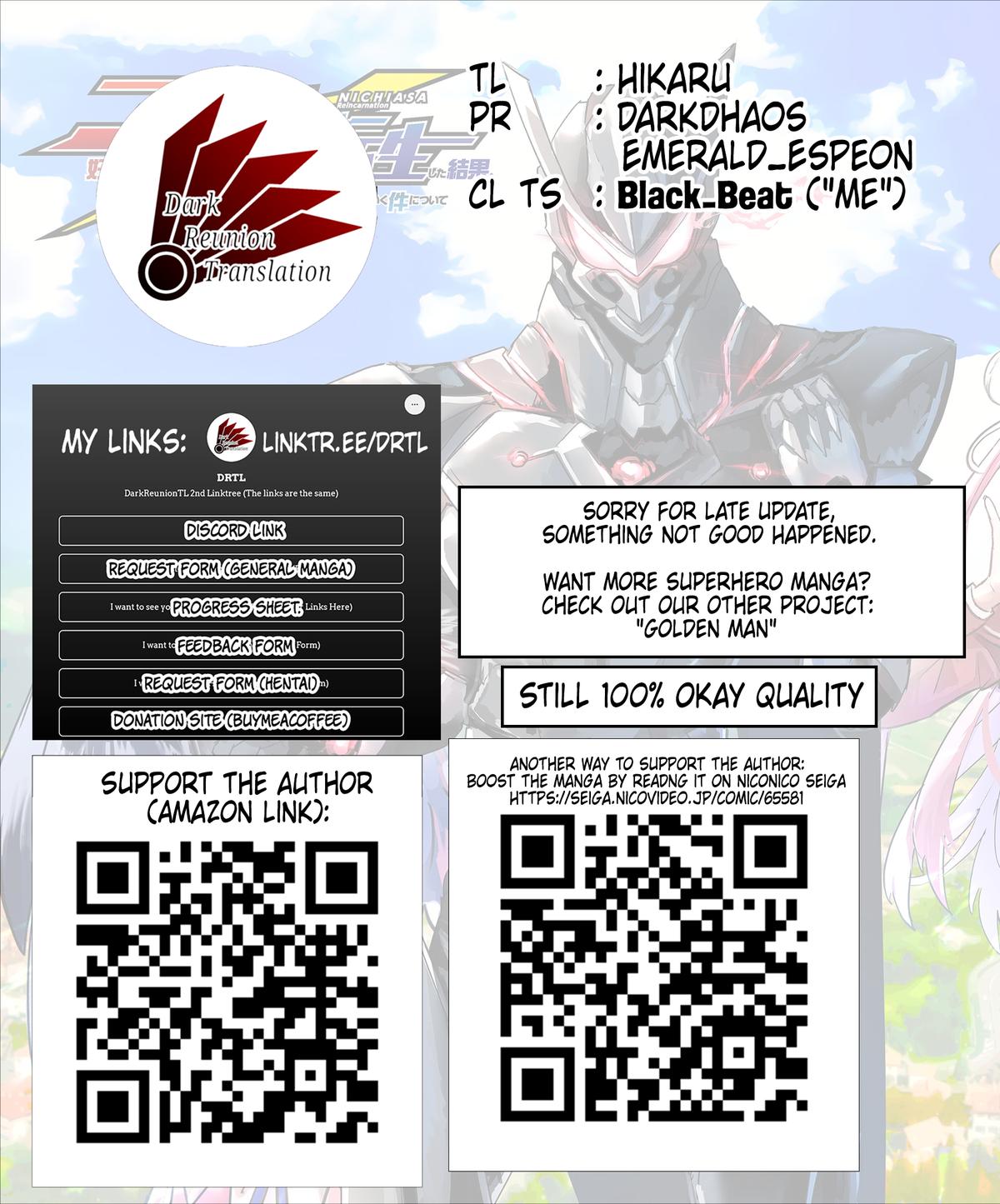 Nichiasa Suki no Otaku ga Akuyaku Seito ni Tensei shita Kekka, Hametsu Flag ga Houkai shiteiku Ken ni Tsuite Chap 9 - Next Chap 10