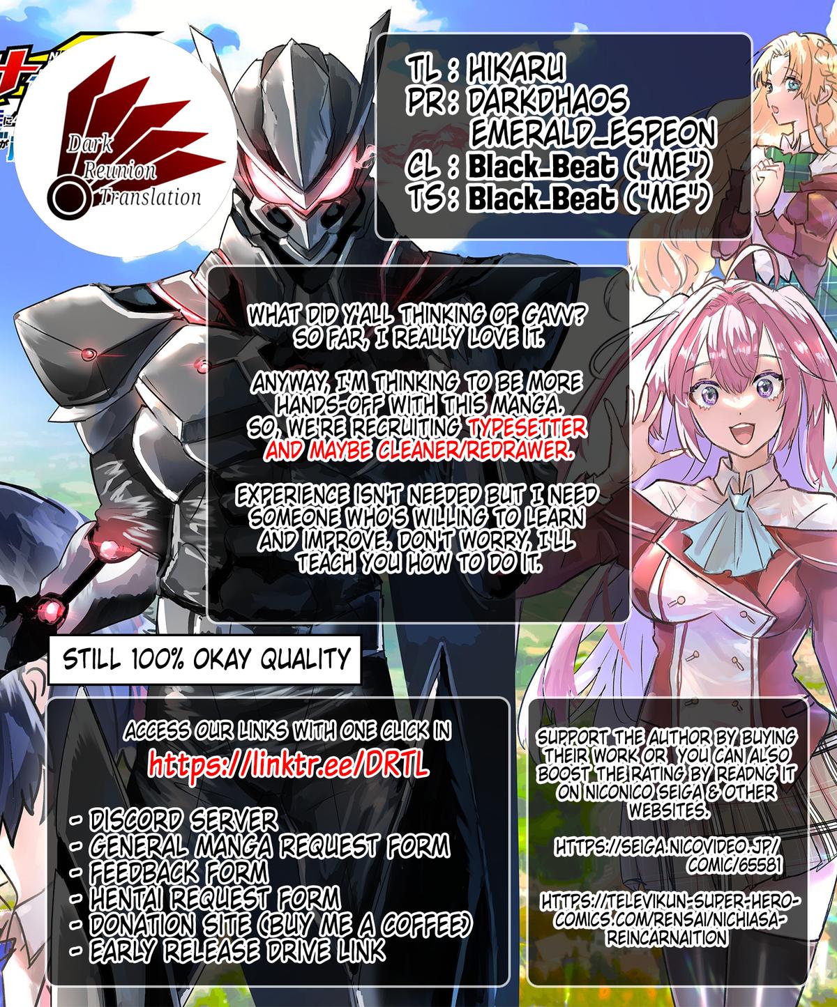 Nichiasa Suki no Otaku ga Akuyaku Seito ni Tensei shita Kekka, Hametsu Flag ga Houkai shiteiku Ken ni Tsuite Chap 11 - Next Chap 12
