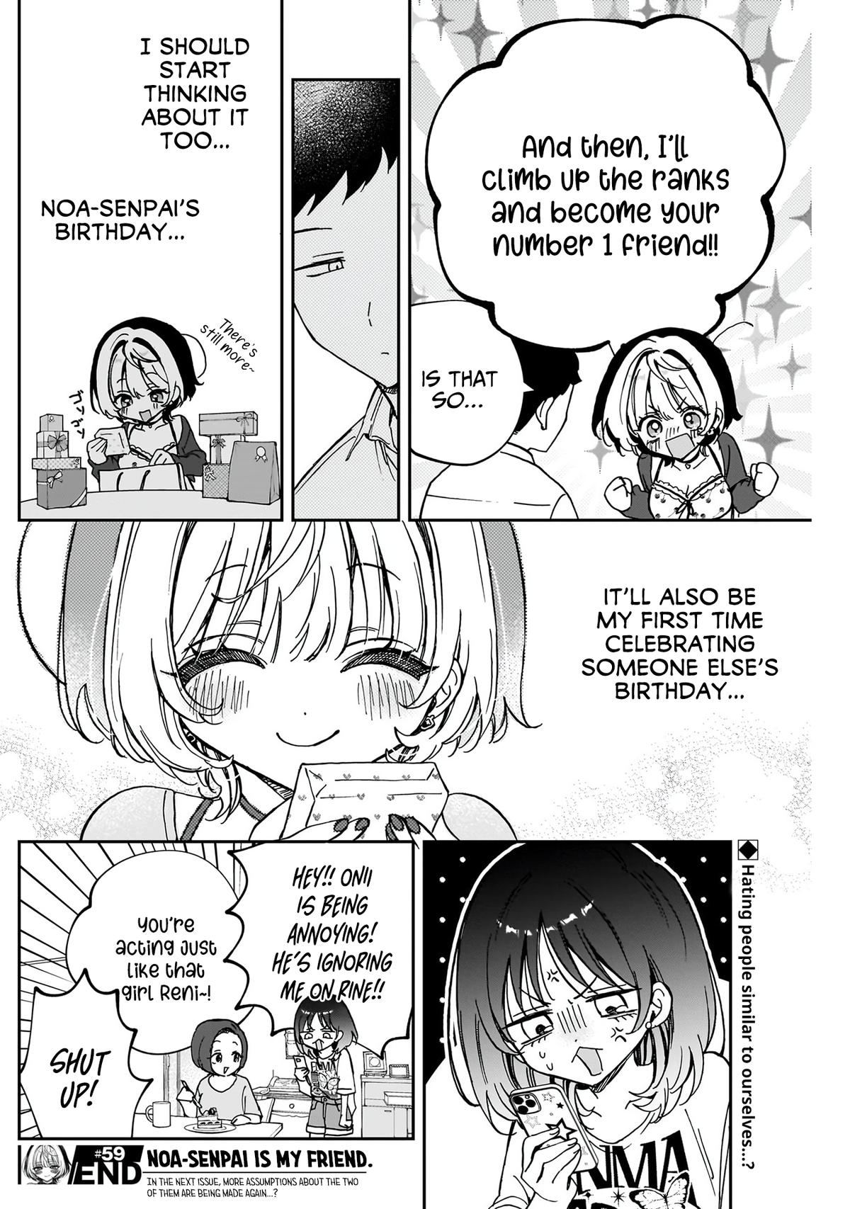 Noa-senpai wa Tomodachi. Chap 59 - Next Chap 60
