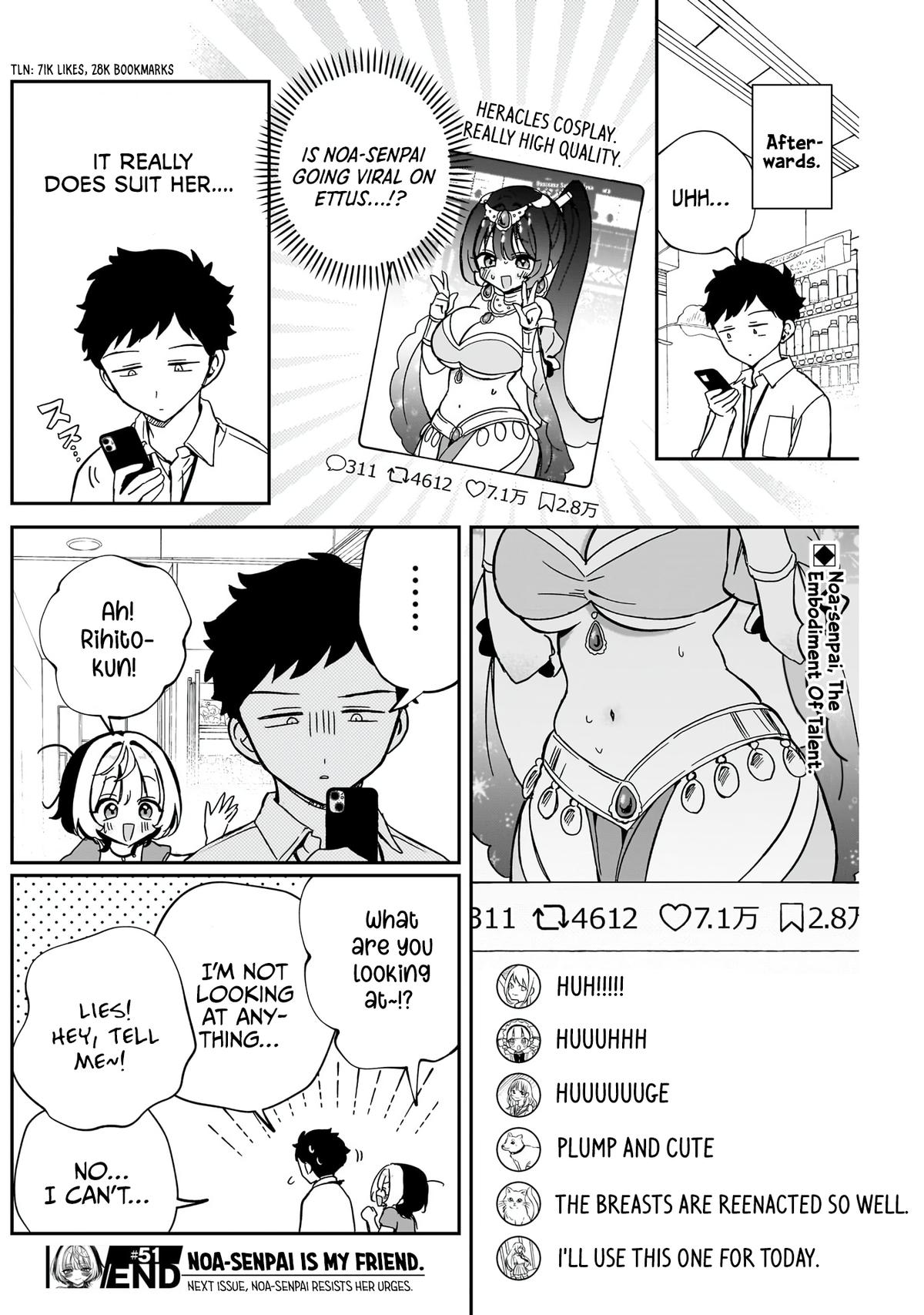 Noa-senpai wa Tomodachi. Chap 51 - Next Chap 52