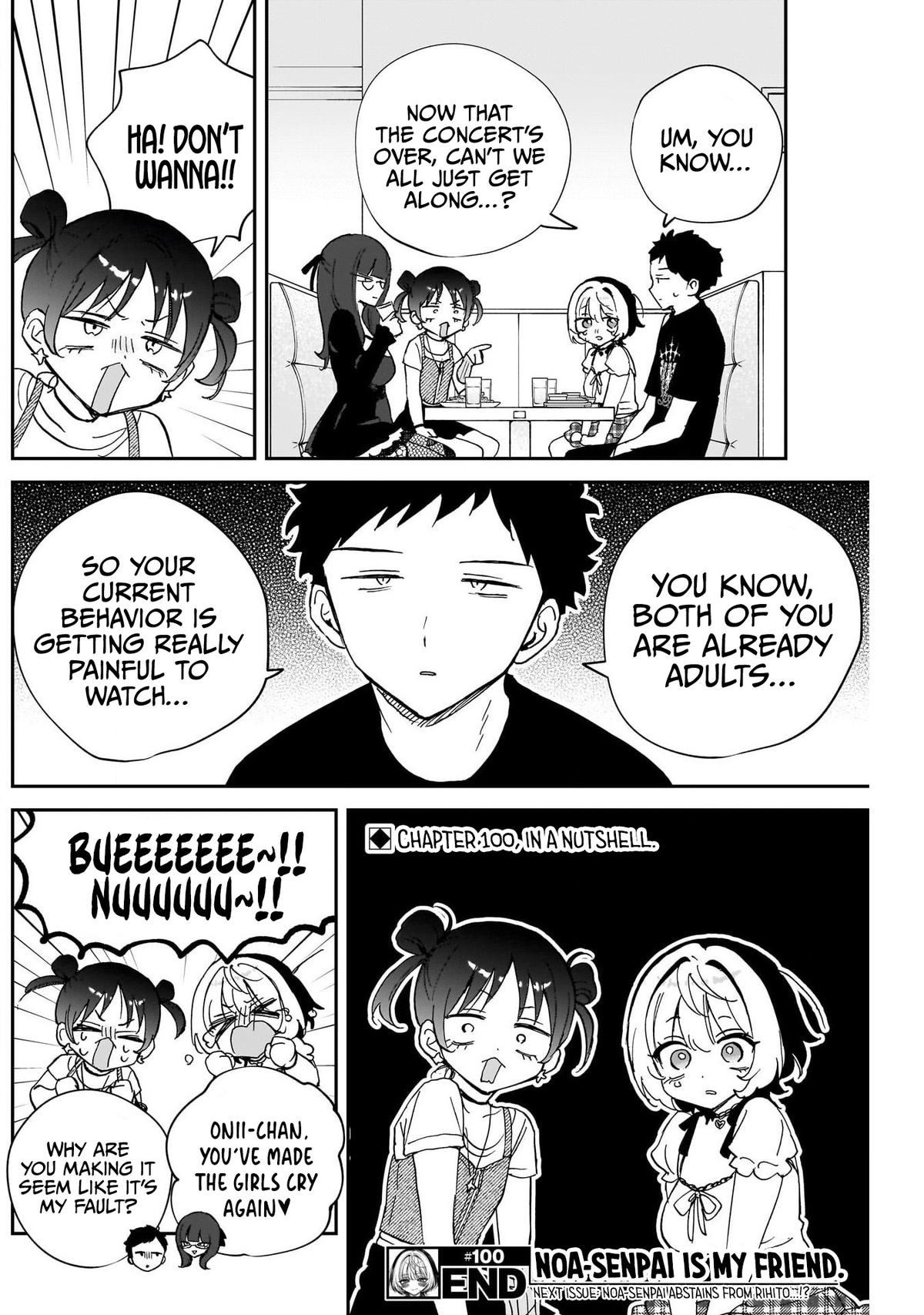 Noa-senpai wa Tomodachi. Chap 100 - Next Chap 101