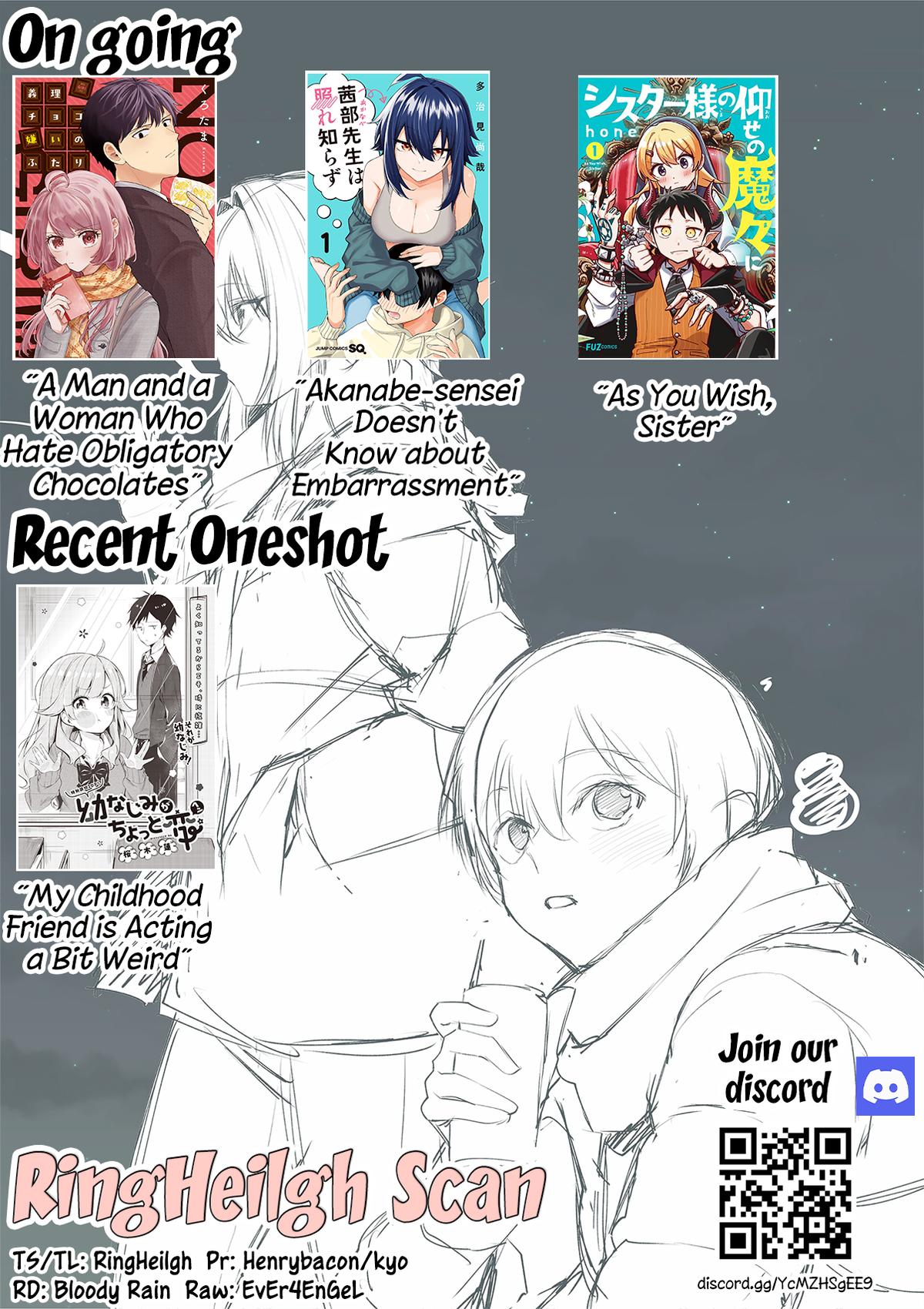 Akanabe-sensei wa Tereshirazu Chap 17 - Next Chap 18