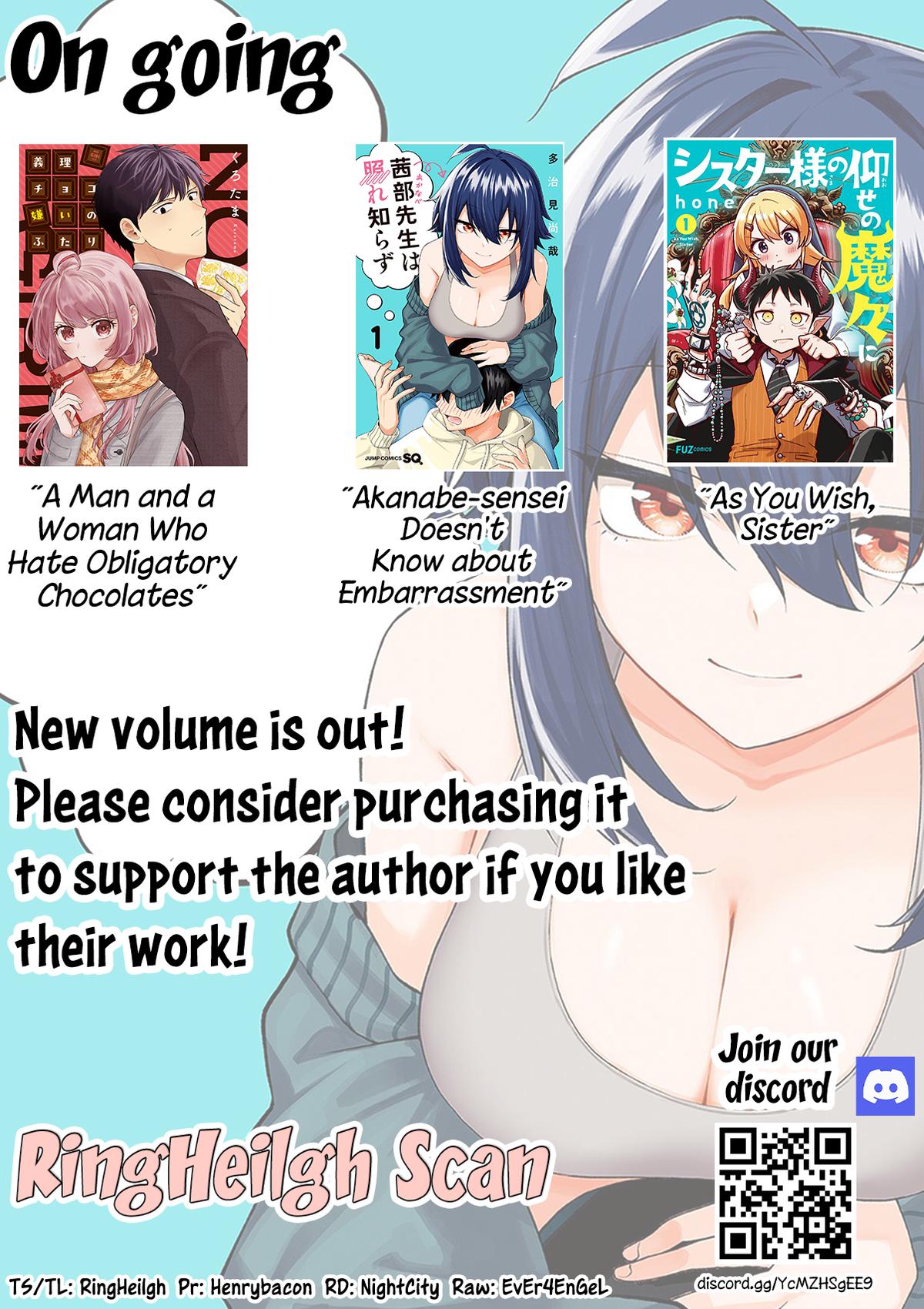 Akanabe-sensei wa Tereshirazu Chap 15 - Next Chap 16