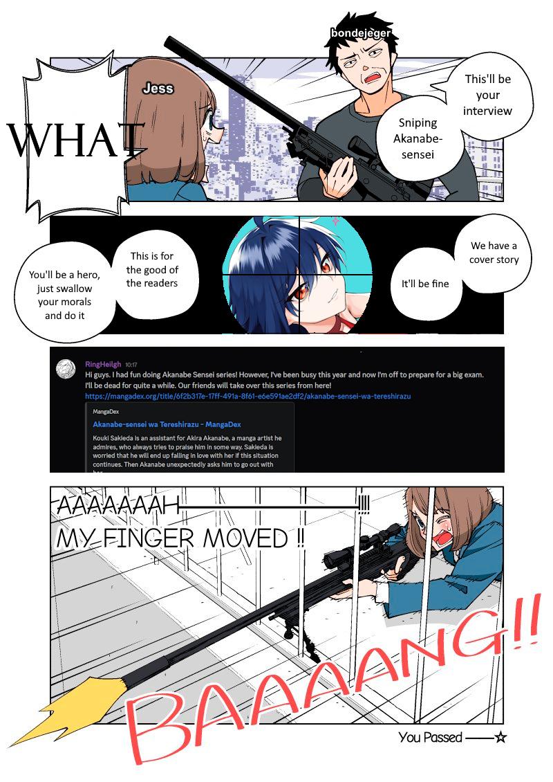 Akanabe-sensei wa Tereshirazu Chap 29 - Next Chap 30