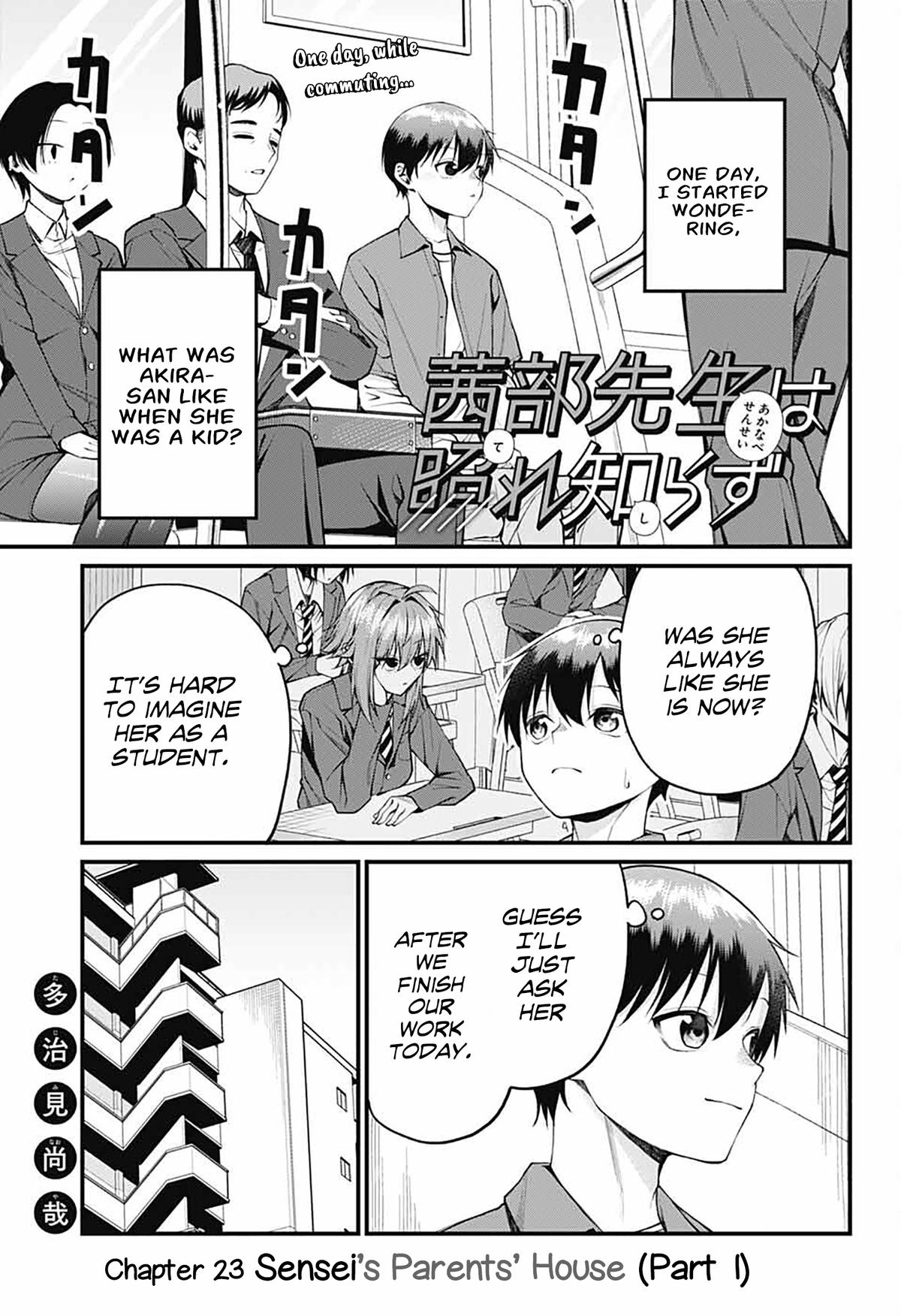 Akanabe-sensei wa Tereshirazu Chap 23 - Next Chap 24