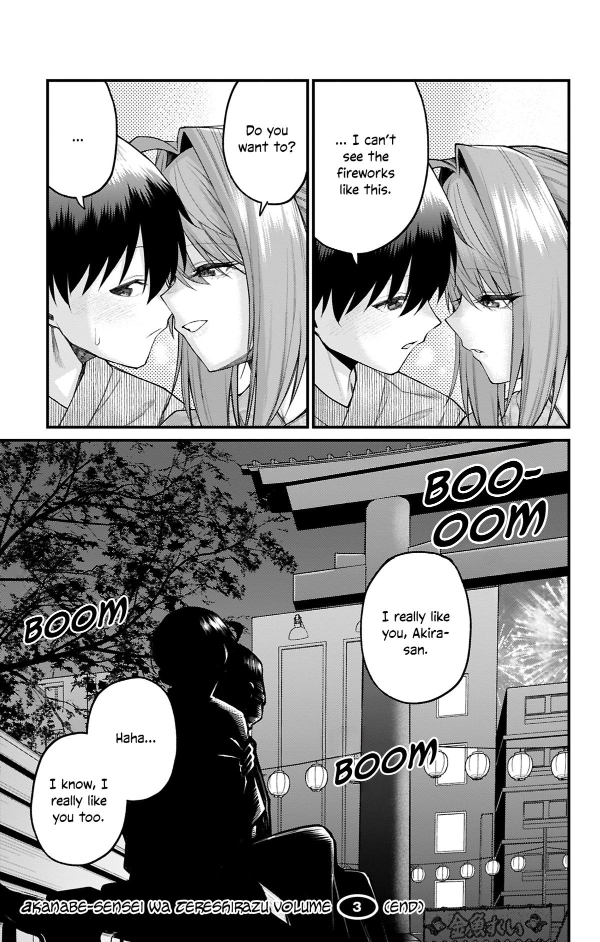 Akanabe-sensei wa Tereshirazu Chap 35 - Next Chap 36