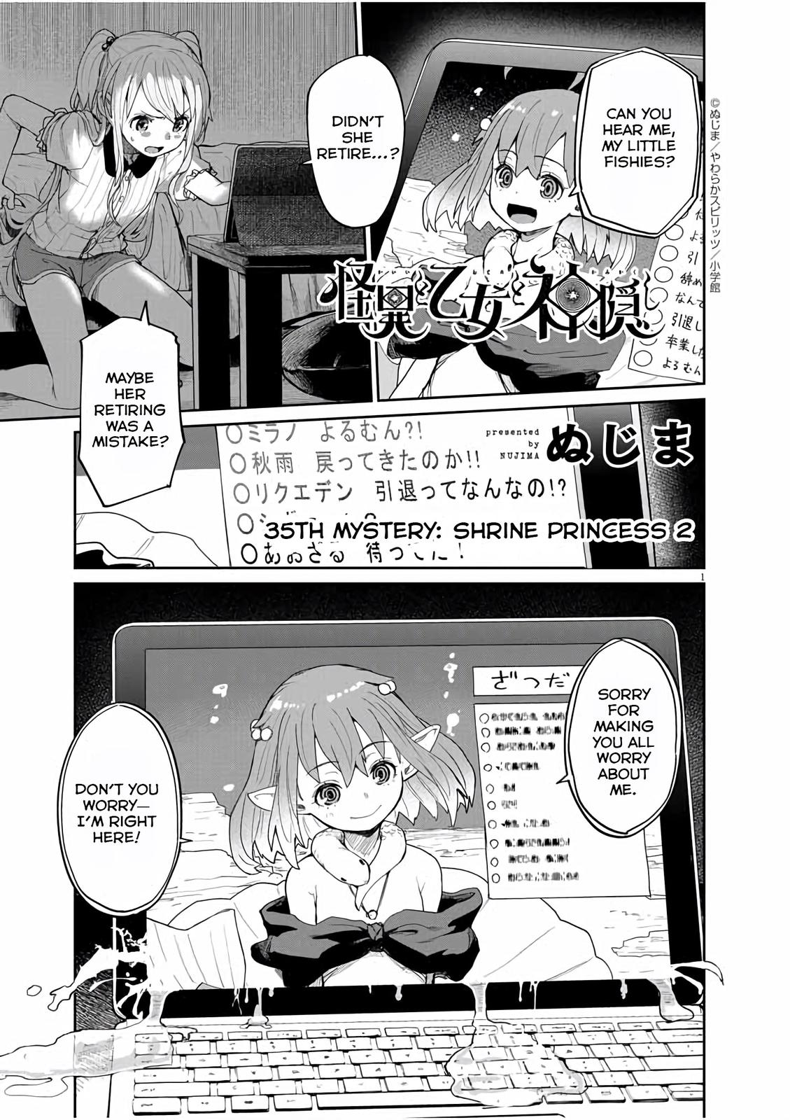 Kaii to Otome to Kamikakushi Chap 35 - Next Chap 36