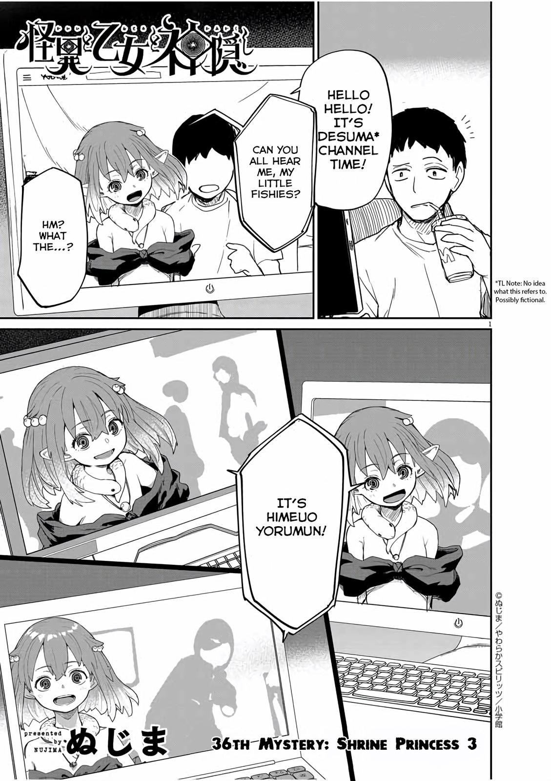 Kaii to Otome to Kamikakushi Chap 36 - Next Chap 37