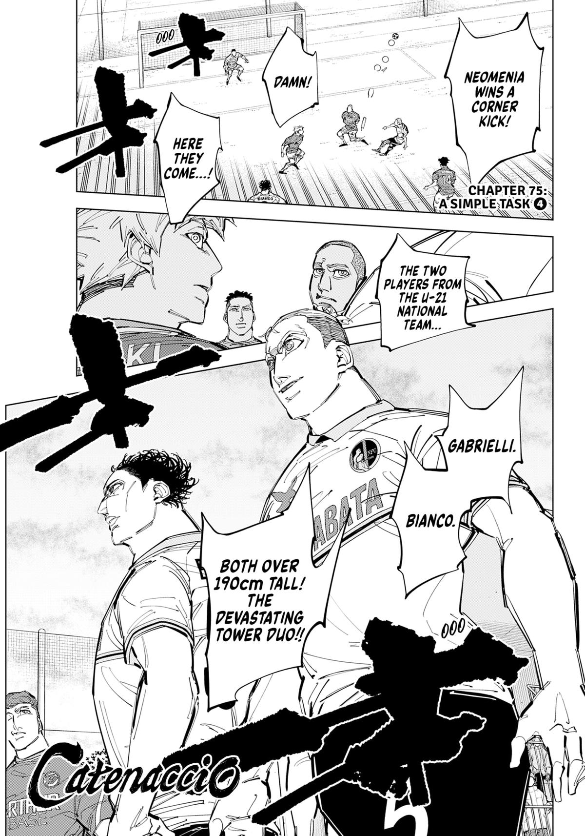 Catenaccio Chap 75 - Next Chap 76