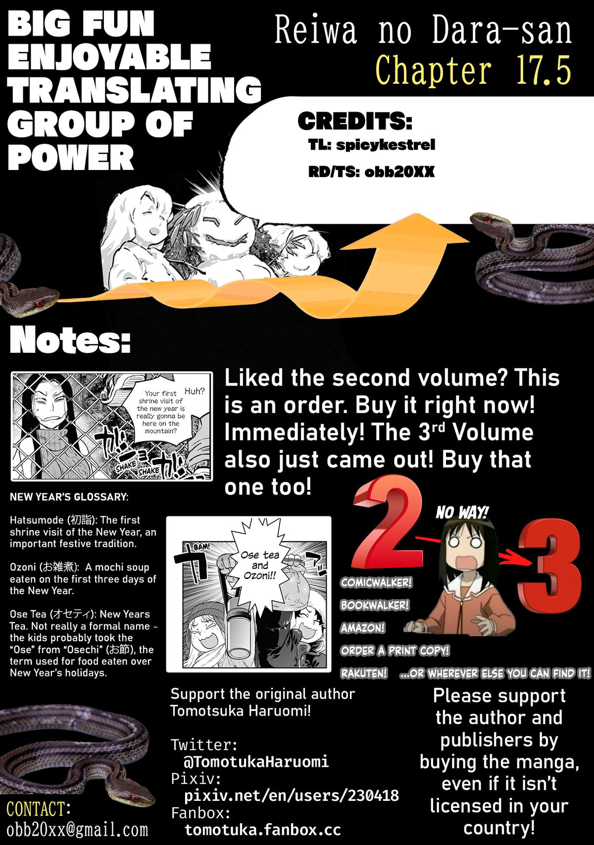 Reiwa no Dara-san Chap 17.5 - Next Chap 18.5