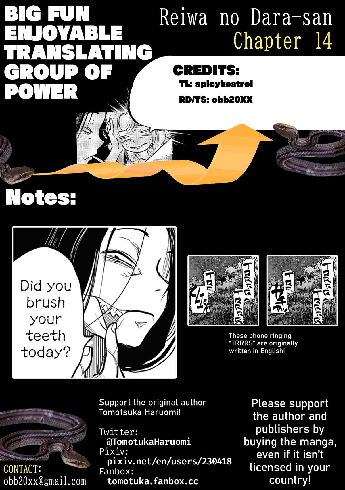 Reiwa no Dara-san Chap 14 - Next Chap 15