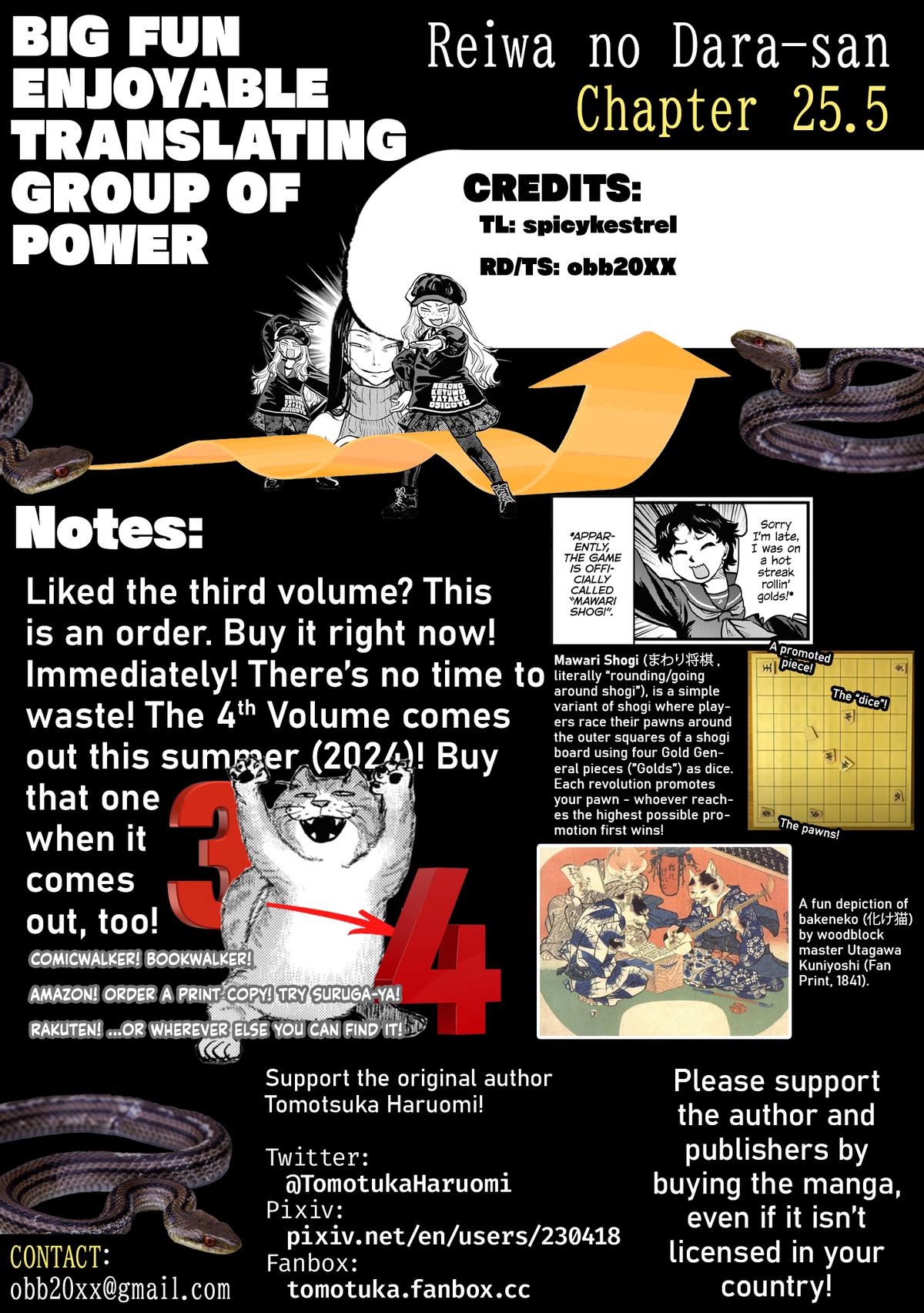 Reiwa no Dara-san Chap 25.5 - Next Chap 26.5