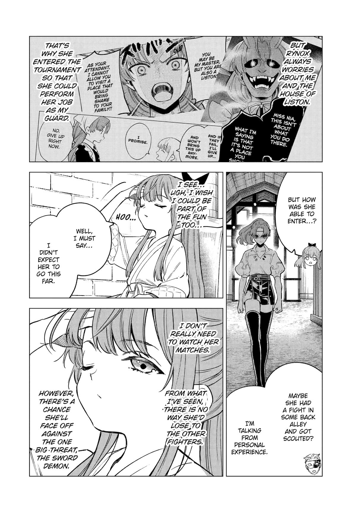Kyouran Reijou Nia Liston: Byoujaku Reijou ni Tensei shita Kamigoroshi no Bujin no Karei naru Musouroku Chap 9 - Next Chap 10