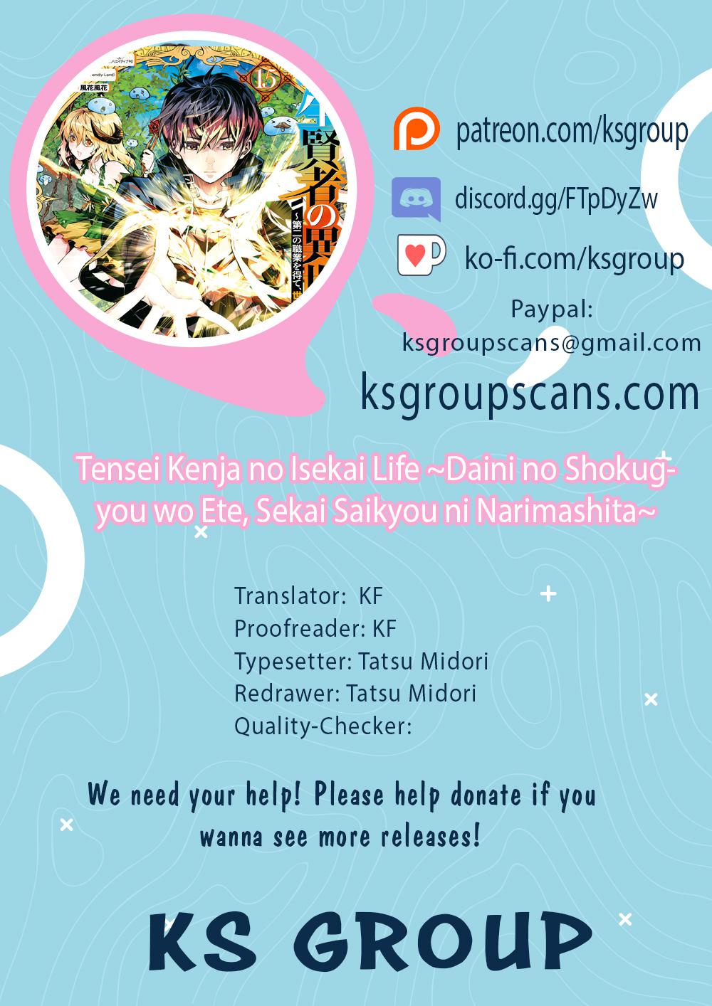 Tensei Kenja no Isekai Raifu Chap 47.2 - Next Chap 48.2