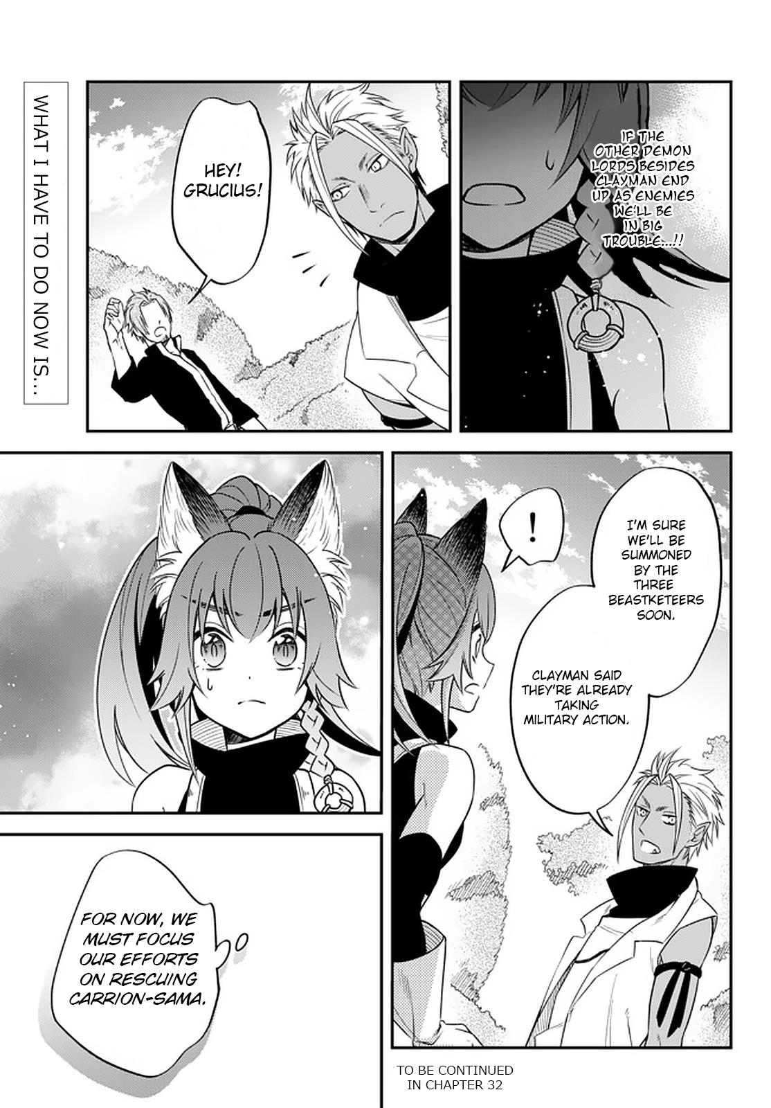 Tensei shitara Slime datta Ken Ibun: Makoku Gurashi no Trinity Chap 31 - Next Chap 32