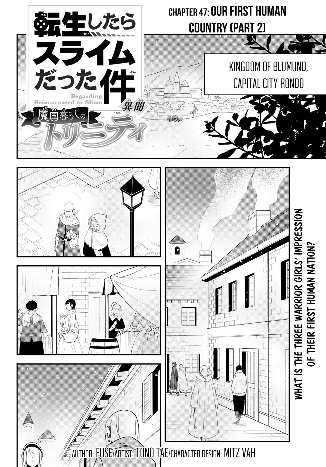 Tensei shitara Slime datta Ken Ibun: Makoku Gurashi no Trinity Chap 47 - Next Chap 48
