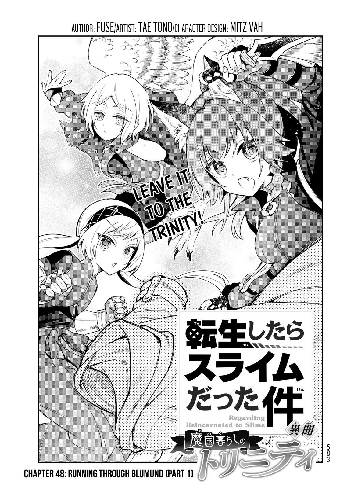 Tensei shitara Slime datta Ken Ibun: Makoku Gurashi no Trinity Chap 48 - Next Chap 49
