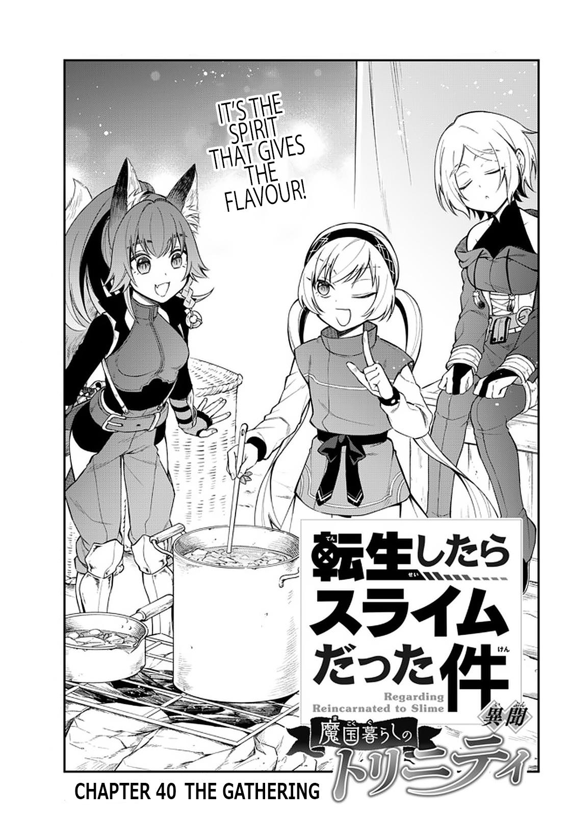 Tensei shitara Slime datta Ken Ibun: Makoku Gurashi no Trinity Chap 40 - Next Chap 41