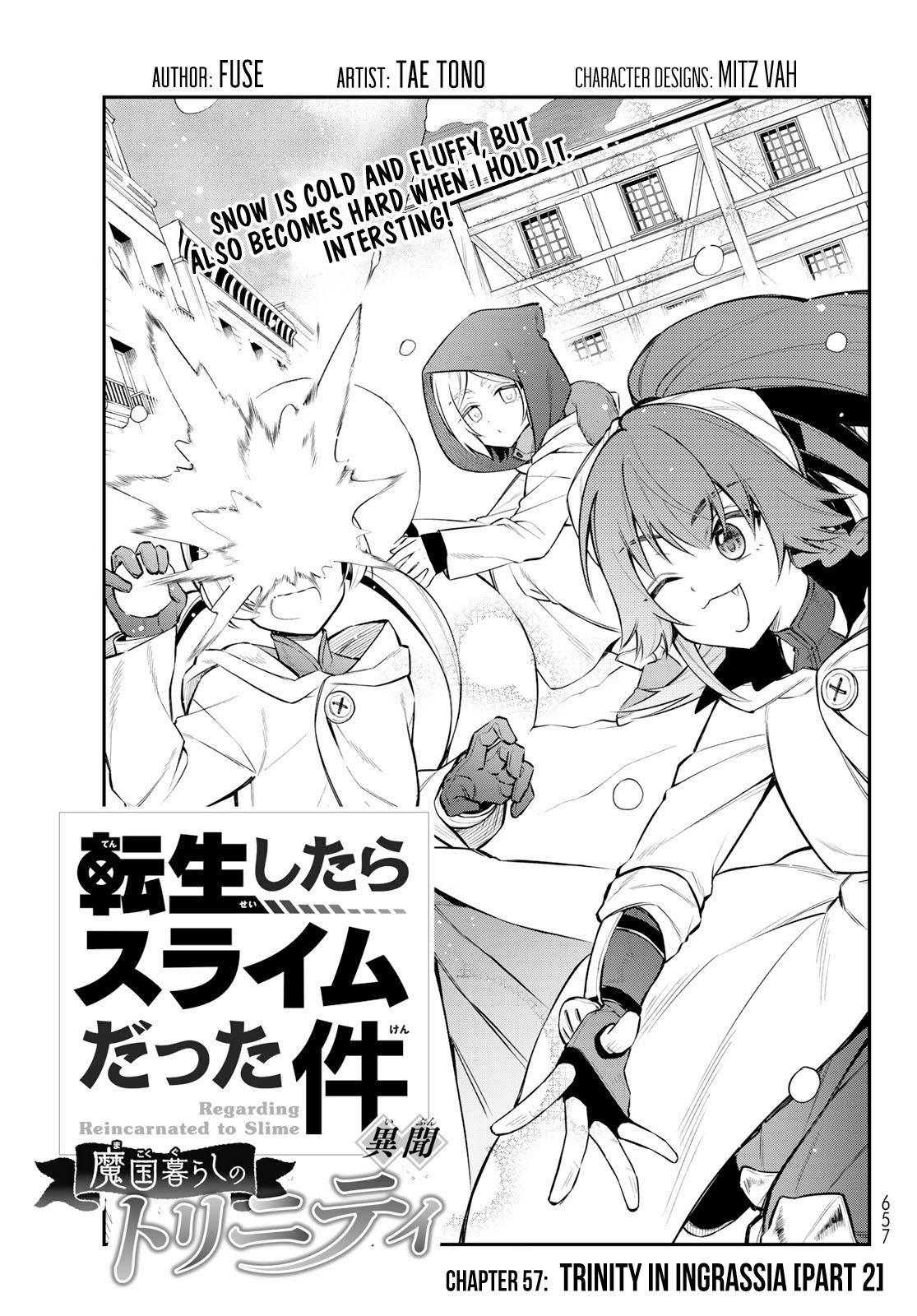 Tensei shitara Slime datta Ken Ibun: Makoku Gurashi no Trinity Chap 57 - Next Chap 58