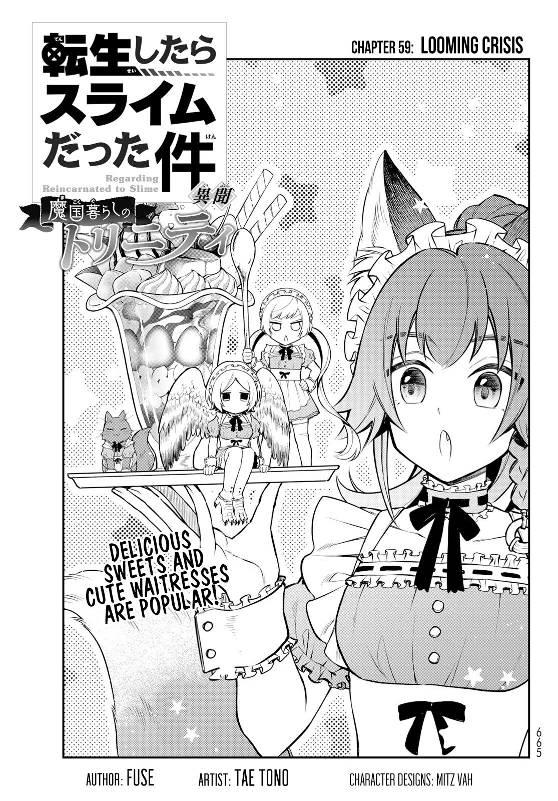 Tensei shitara Slime datta Ken Ibun: Makoku Gurashi no Trinity Chap 59 - Next Chap 60