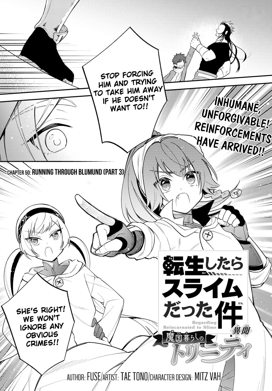 Tensei shitara Slime datta Ken Ibun: Makoku Gurashi no Trinity Chap 50 - Next Chap 51