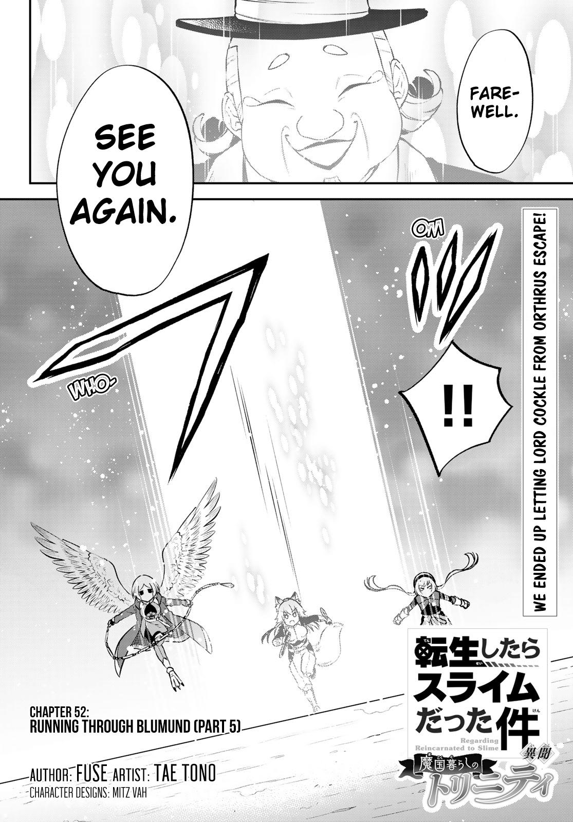 Tensei shitara Slime datta Ken Ibun: Makoku Gurashi no Trinity Chap 52 - Next Chap 53